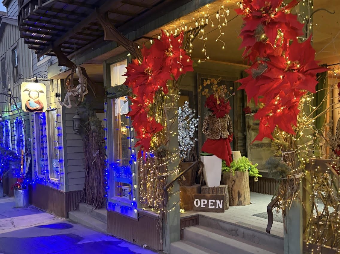 Outside Blue Pear in Ouray