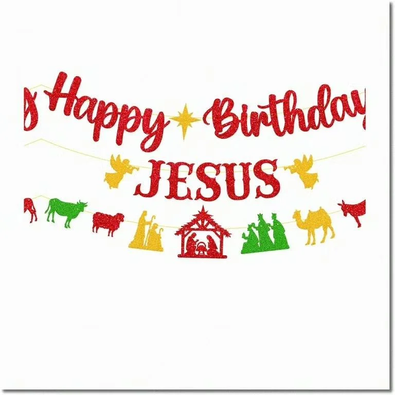 Happy Birthday Jesus sign