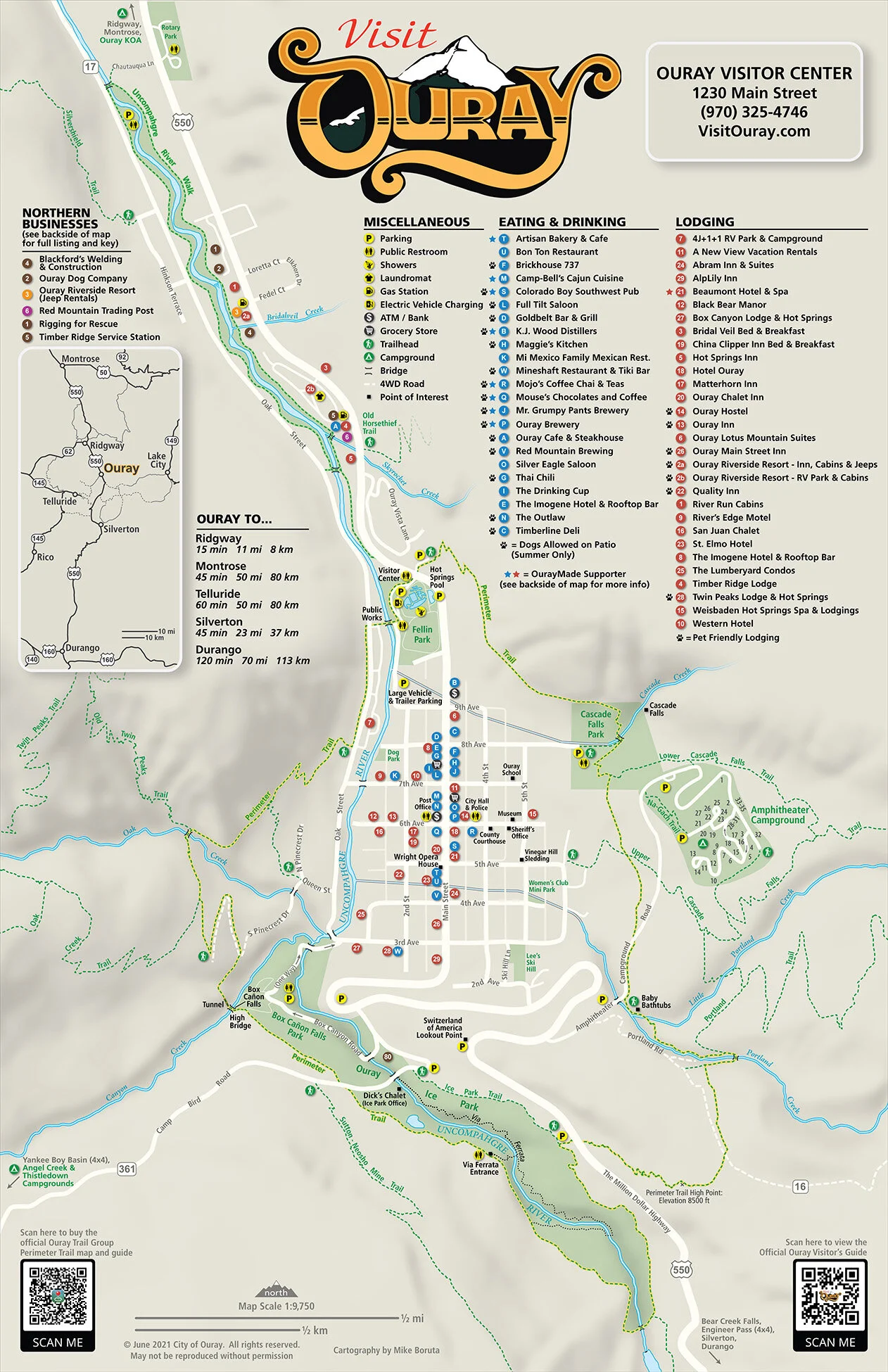 Ouray City Map — Visit Ouray