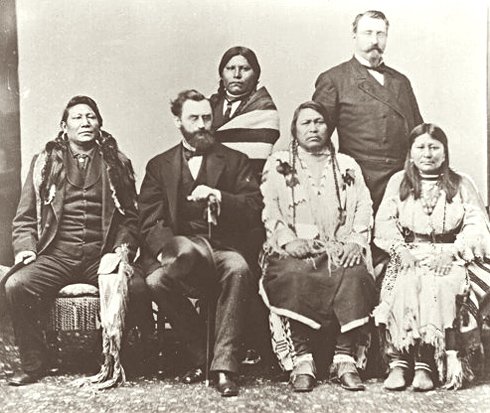 Ute delegation including Chief Ouray photographed in Washington, D.C., circa 1880