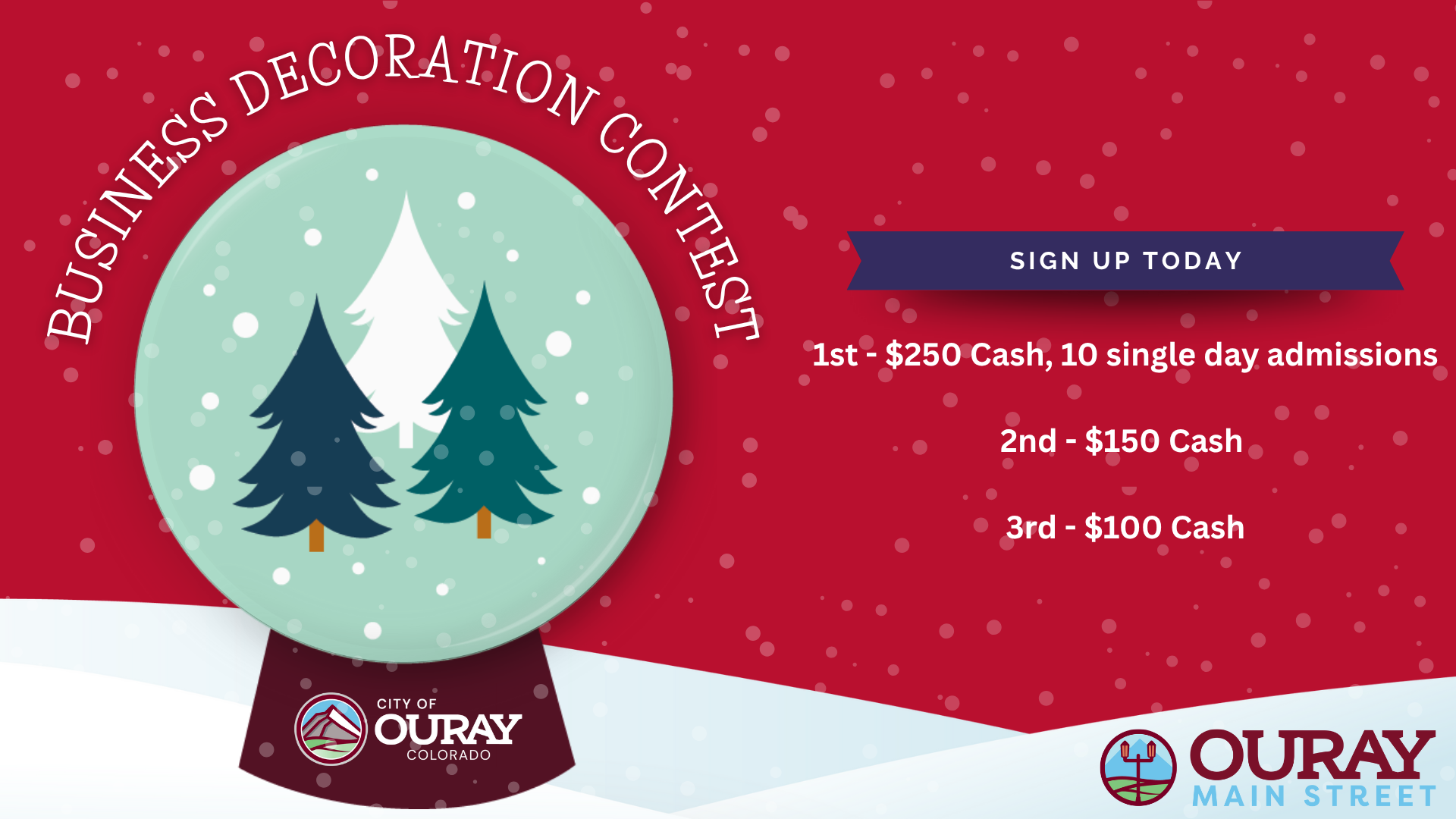 Snowglobe with Business Decoration Contest