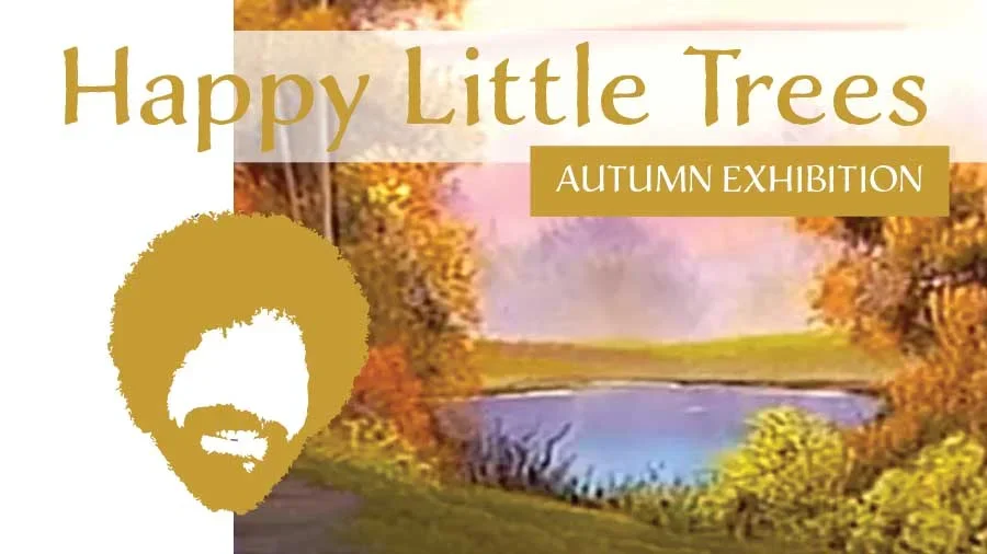 bob ross happy little trees flyer