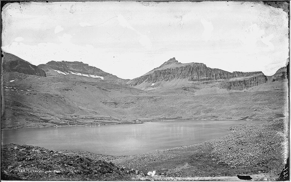 Ice Lake near Silverton Colorado showing a glacial cirque in the San Juan Mountains
