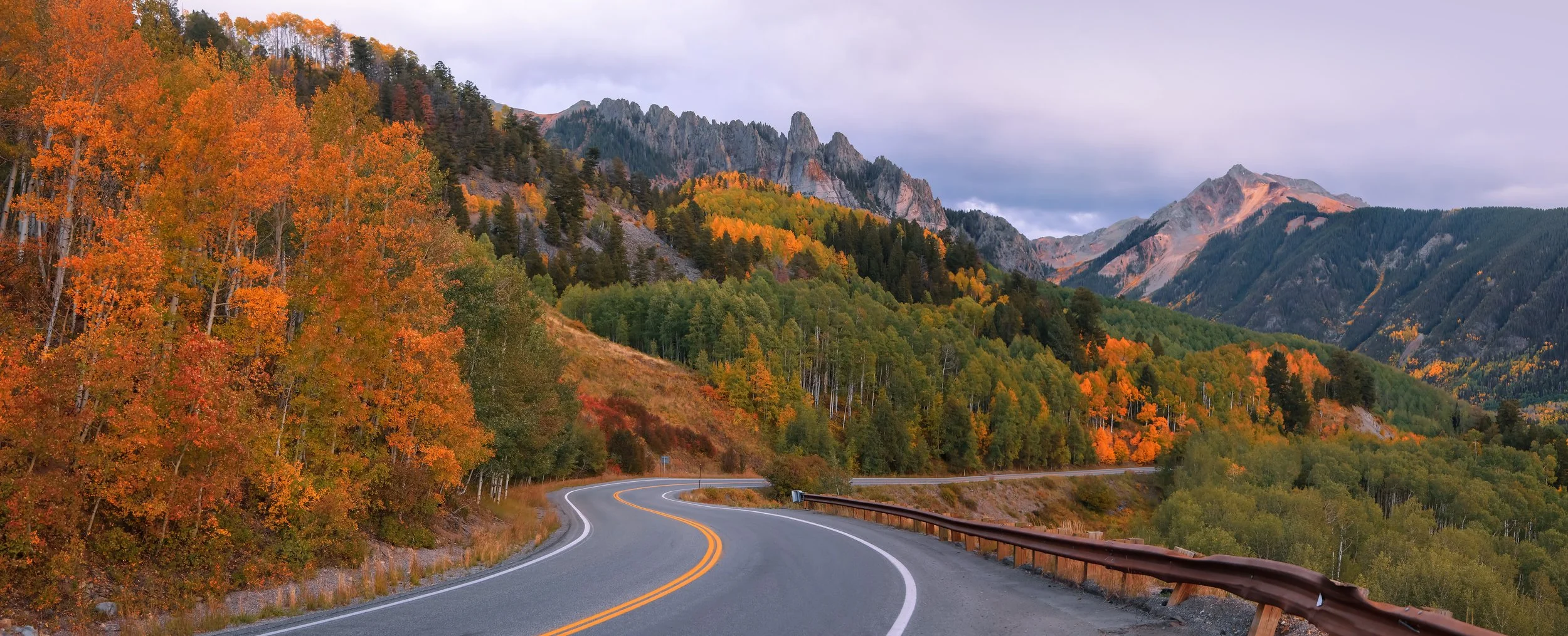 Road in the fall