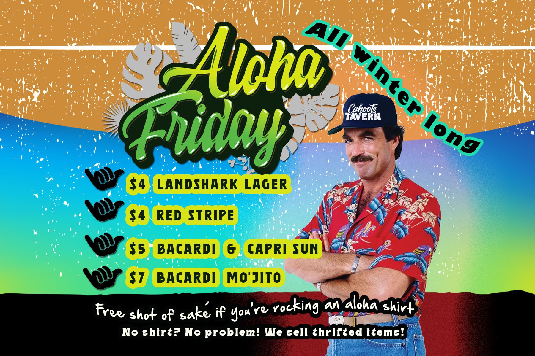 Man wearing Hawaiian Shirt for Aloha Friday