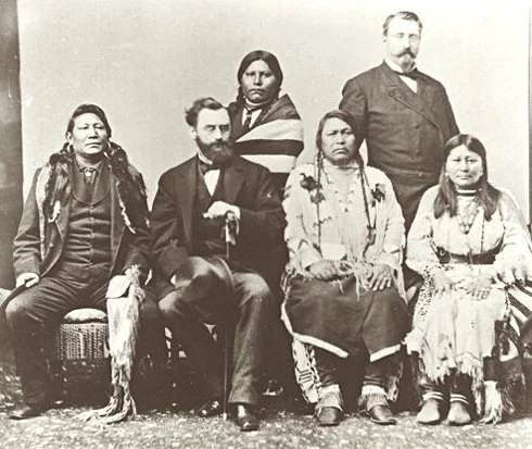 Ute delegation including Chief Ouray photographed in Washington, D.C., circa 1880