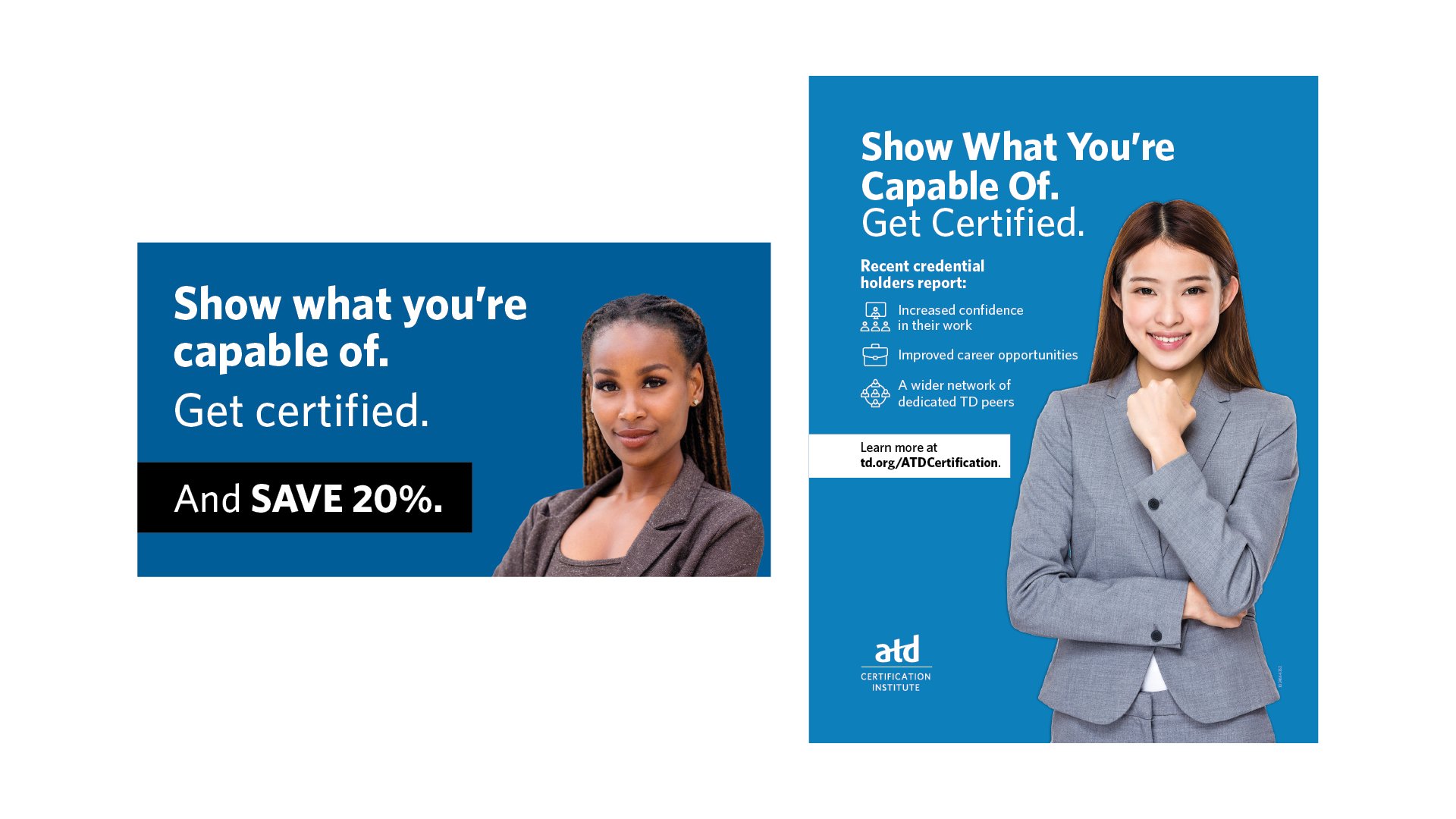 Postcard and print ad