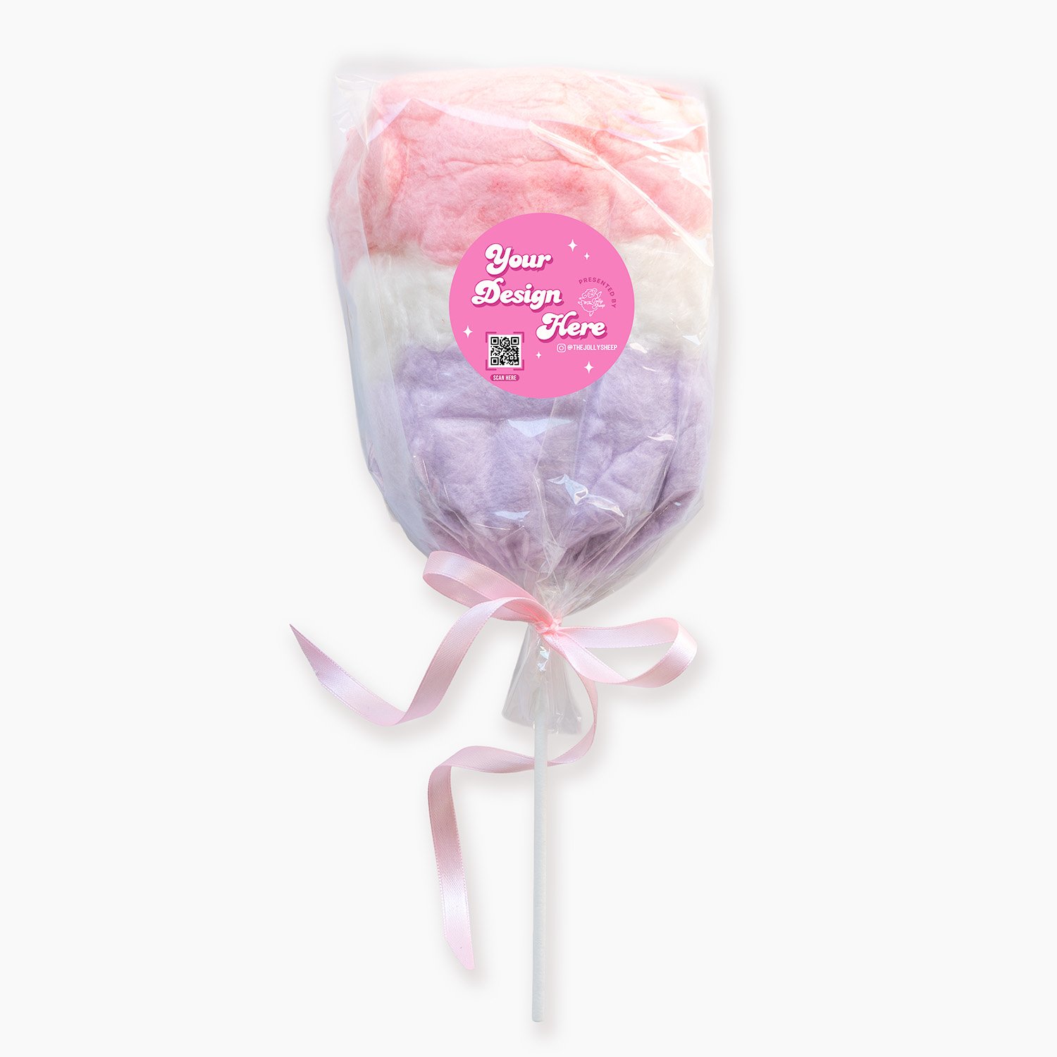 Rainbow Carnival Wand | Cotton Candy on a Stick
