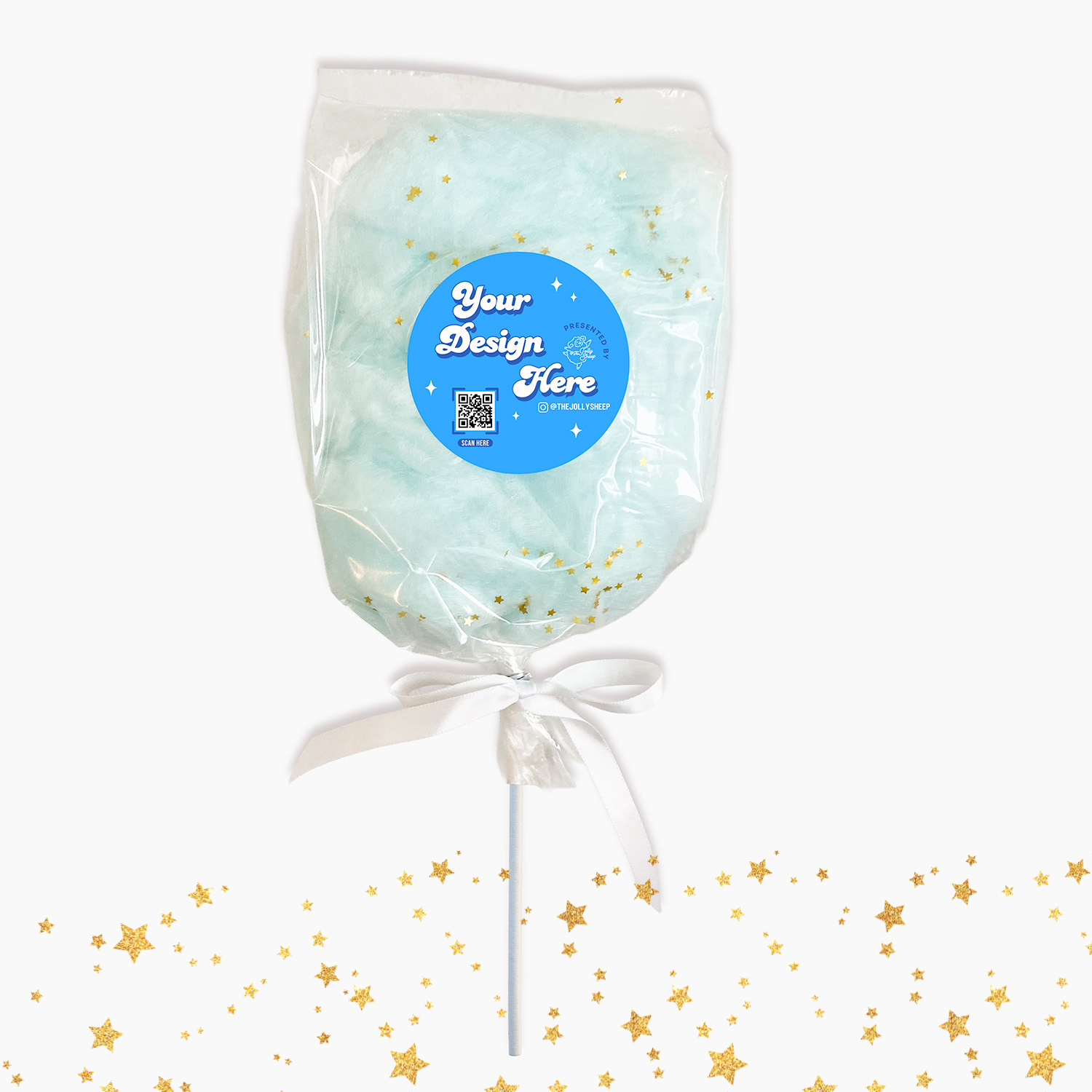 Glitter Carnival Wand | Cotton Candy on a Stick