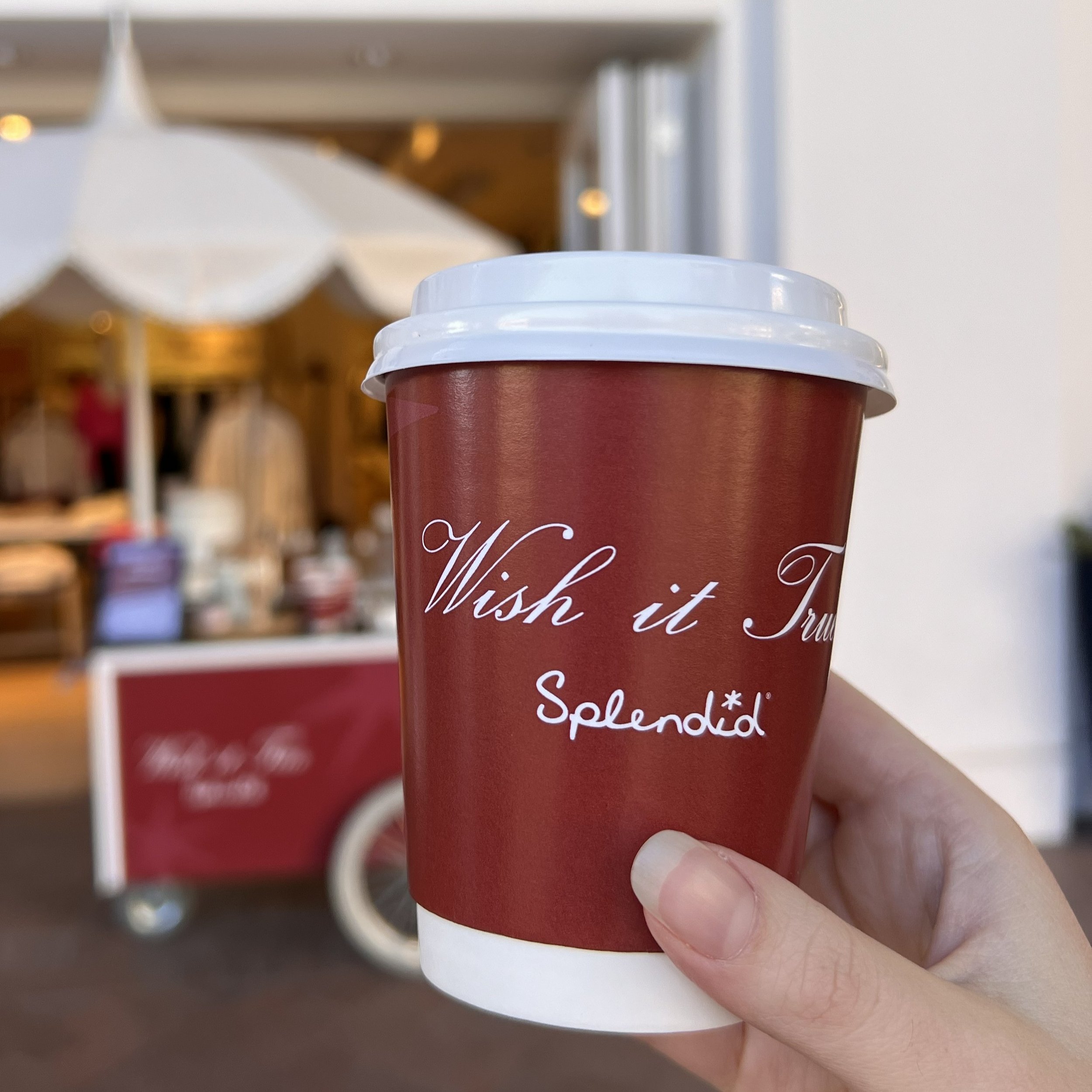 A fully printed custom cup design for the hot chocolate cup