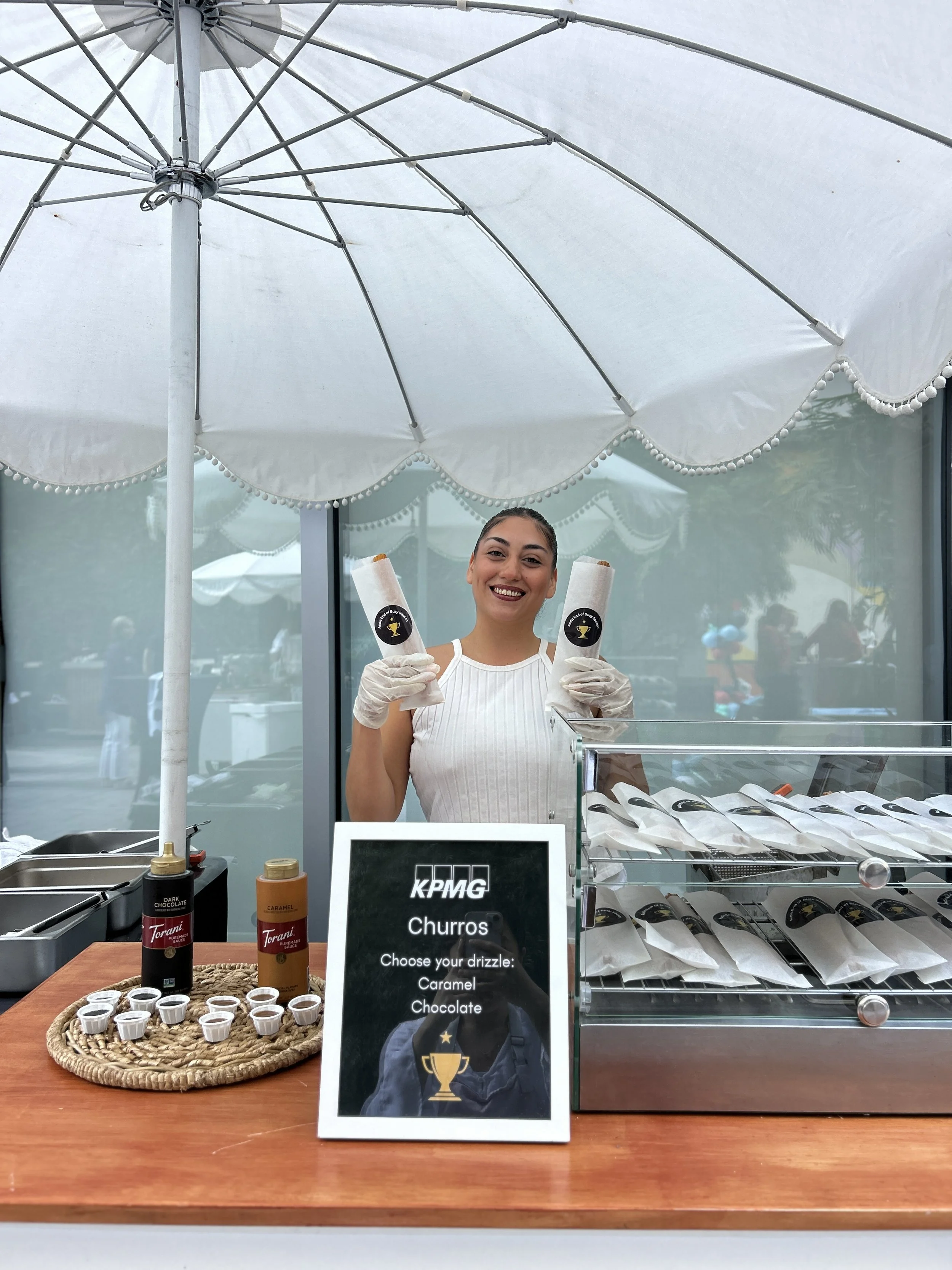 Churro catering at a KPMG employee appreciation event