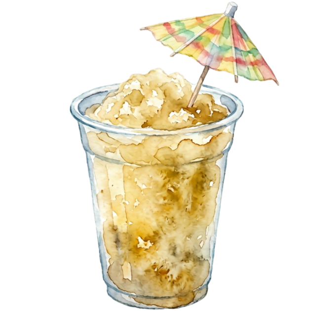 a lemonade slushy cup