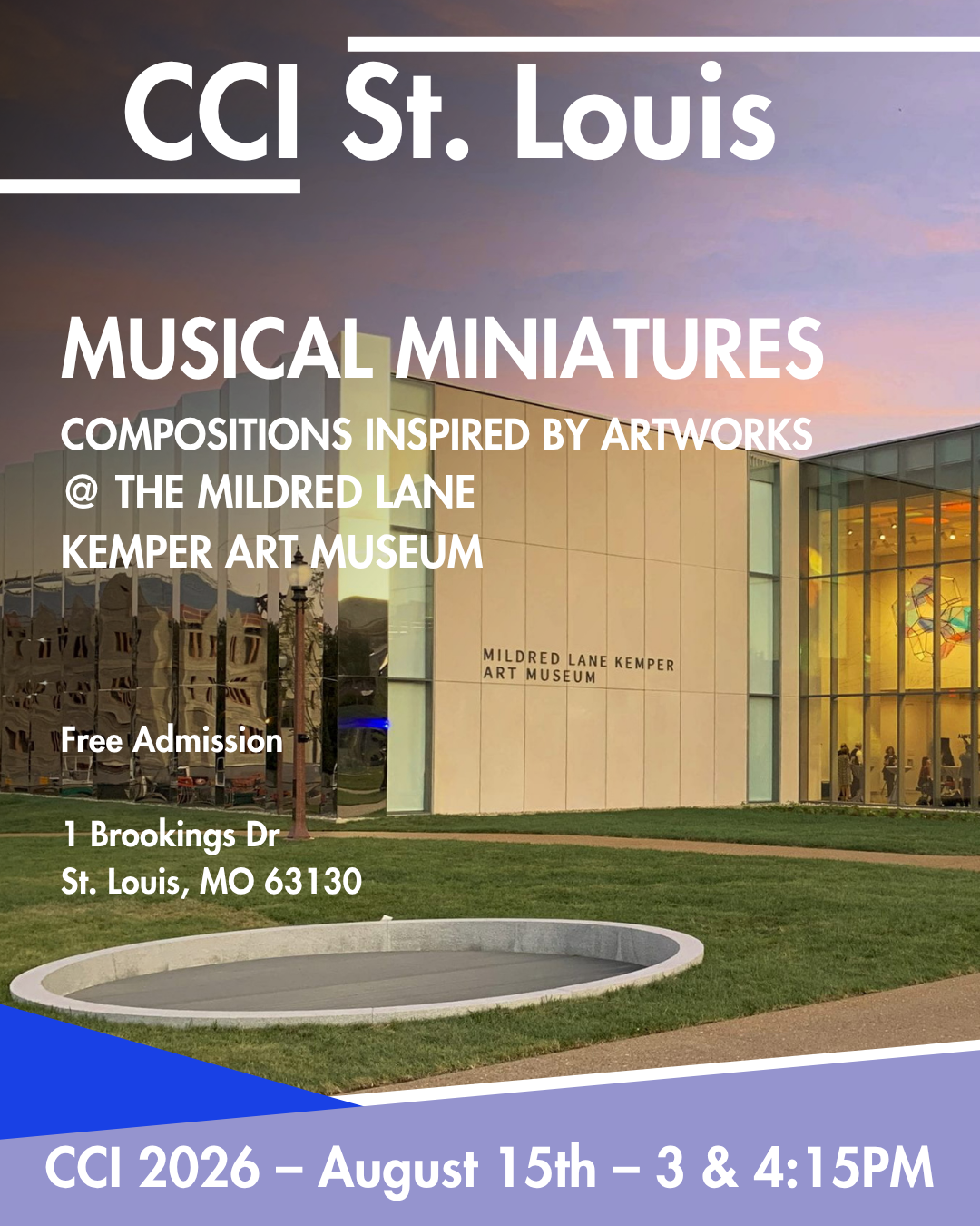 CCI 2026:Musical Miniatures @ Kemper Art Museum
