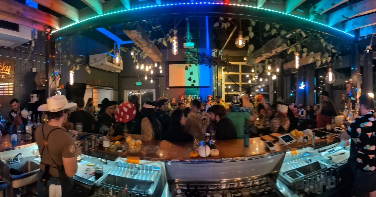 Oh what a night! Thanks for showing out in all of your glorious costumes, Longmont!  Amazing music from @onnikaandtheobsession as always. They'll be back Wednesday for Open Mic. Cheers!