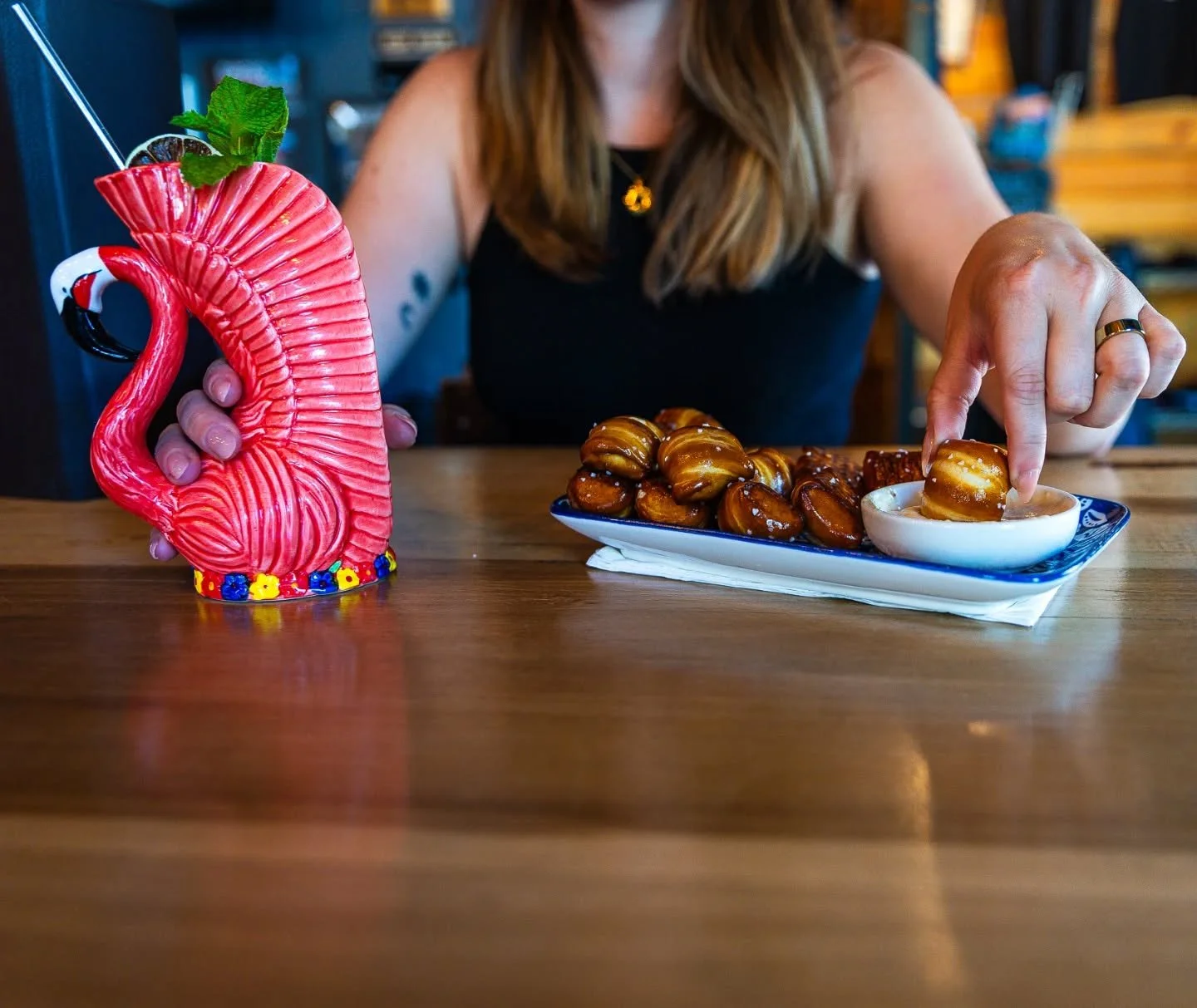 This and blues tunes from @danbbuller Duo should make for an excellent Friday evening! Try the new batch of Leviathan Black Rum finished in Bourbon Barrels. Good times and great cocktails await!