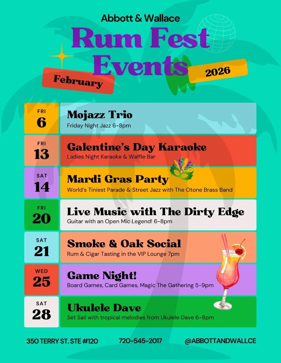 The Rum Fun begins Friday with Mojazz! Rum Fest 9 and Mardi Gras season are finally here!