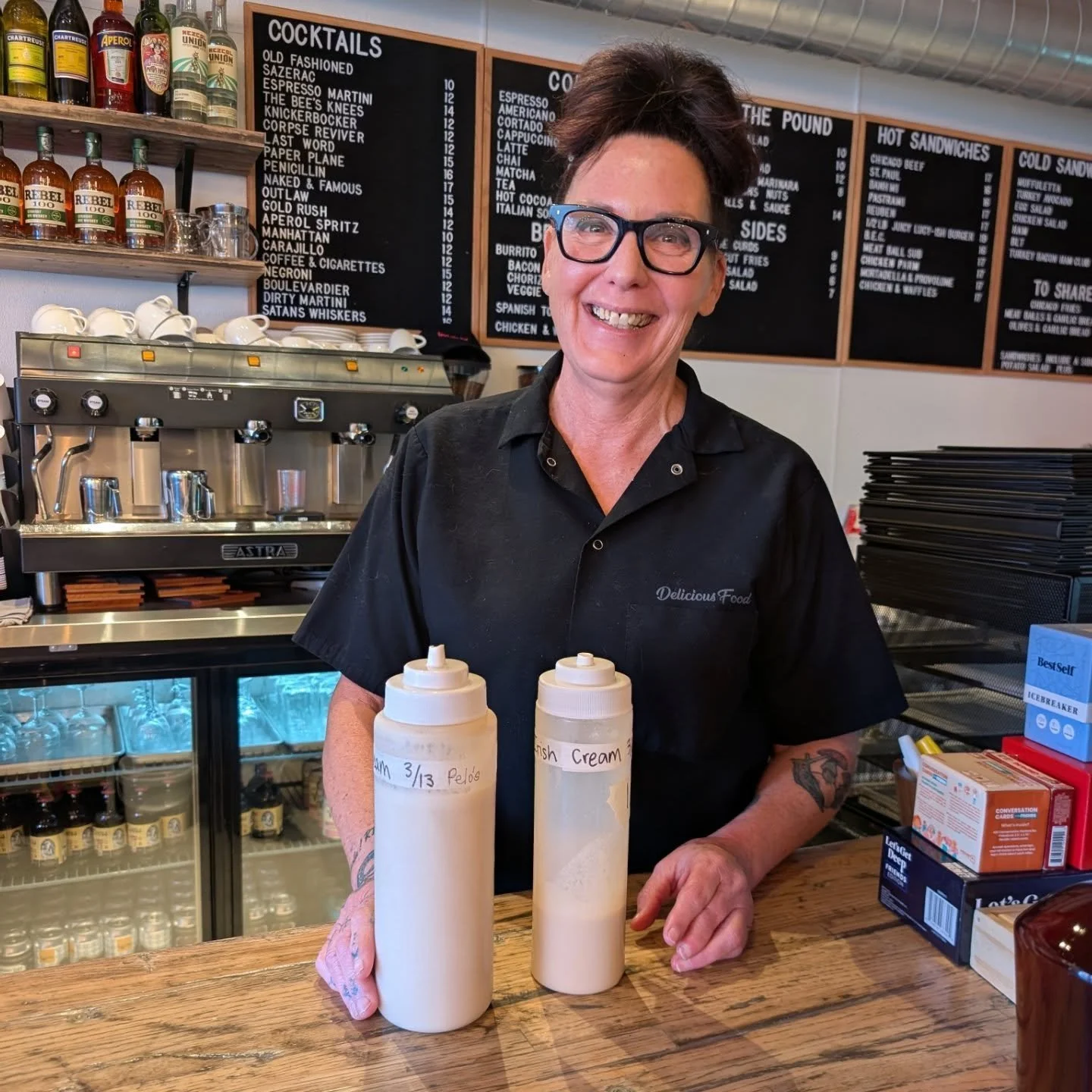Congratulations to Kim @pelosdeli for winning our Irish Cream Competition! Her creamy recipe had us dreaming of Irish Coffee. Go try her "Coffee &amp; Cigarettes" cocktail crafted with Abbott &amp; Wallace Amaro Arancia. Thank you to all th