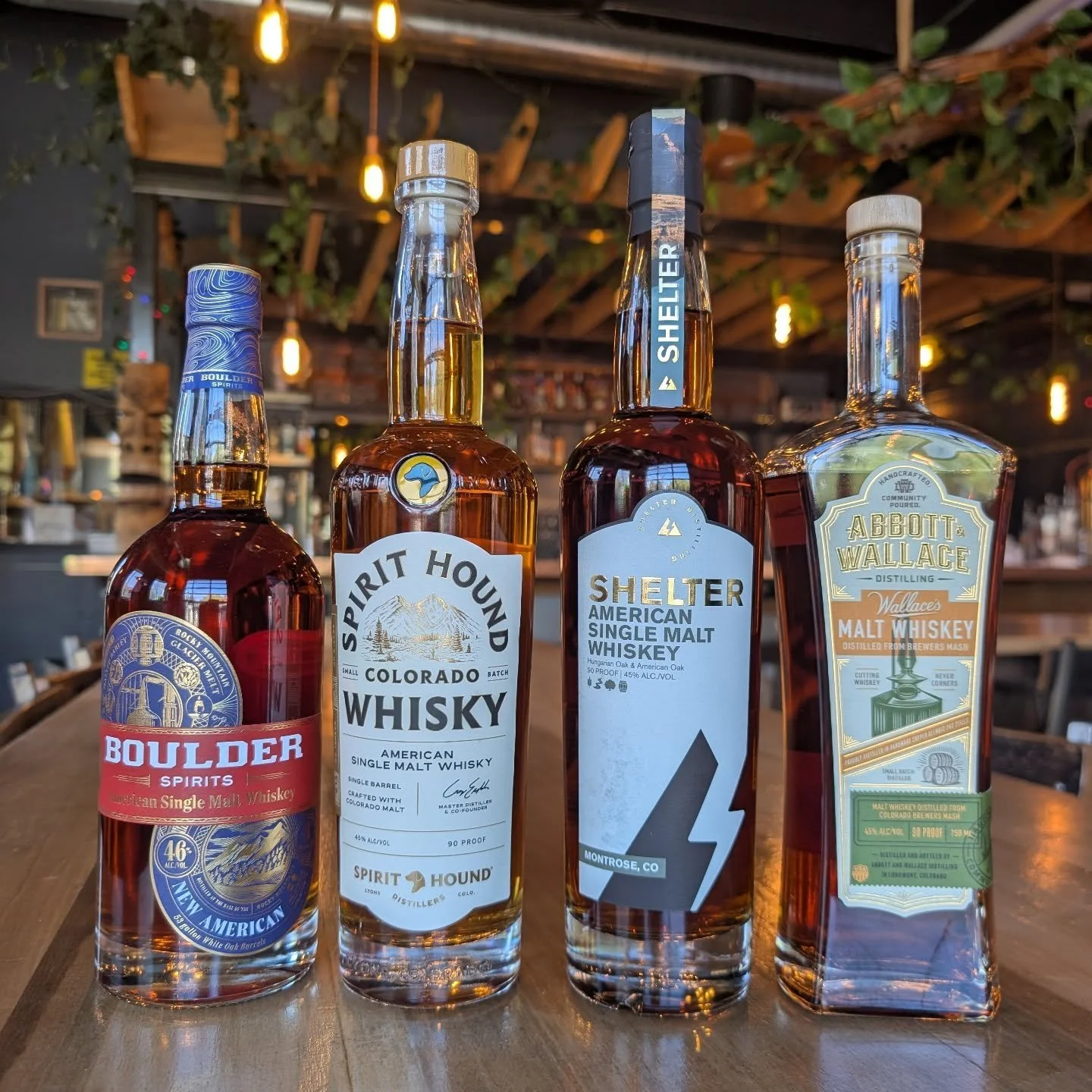 Join us Wednesday (4/8) at 7pm for a (Colorado) American Single Malt tasting! This tasting is open to the public, and our Members enjoy 20% Off the tasting and cocktails. We have some incredible whiskey from @boulderspirits @spirithounddistillers and