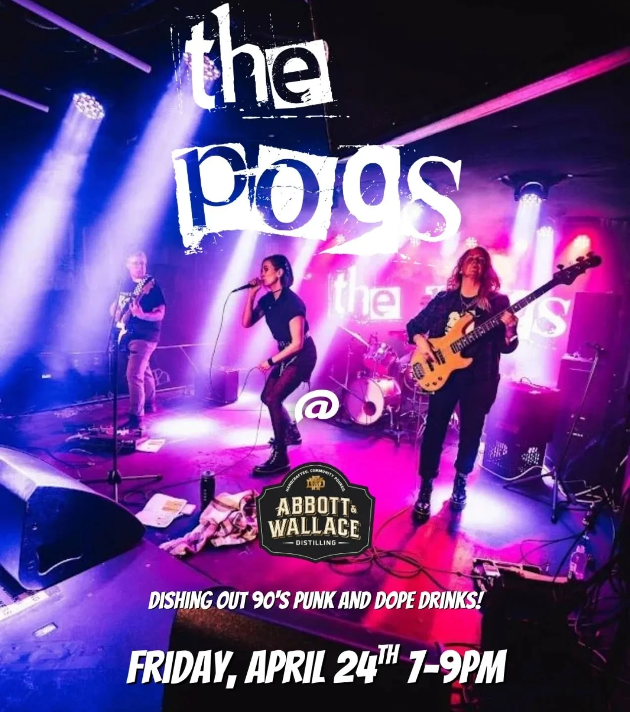 This Friday we're rocking out like the 90's with @the_pogs_band 7-9pm! They're bringing back your favorite hits and all the vibes from the best decade in music.