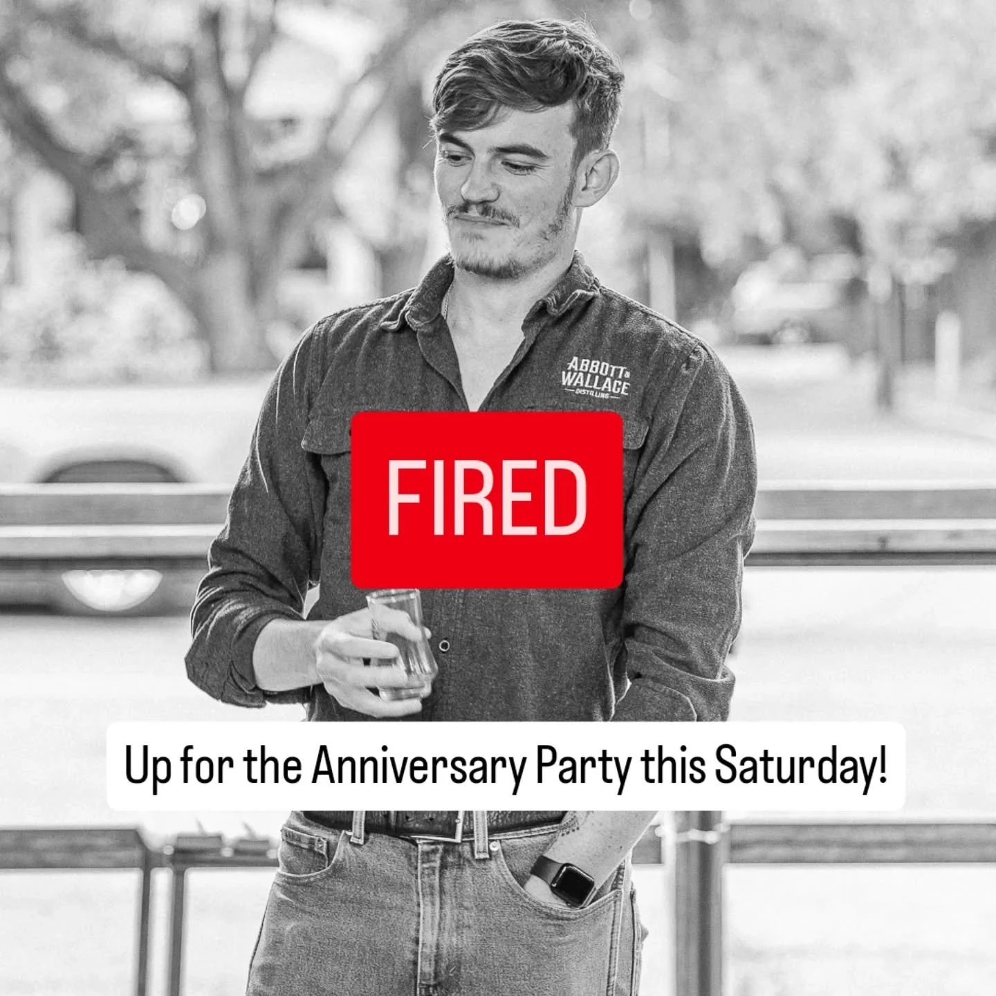 Announcement: Nathan is Fired... up for the Anniversary Party this Saturday with live music from Nick Critchlow from 7-9pm!

Also, @bartendernathanryanparker has been with us for 5 years! Thanks, man!