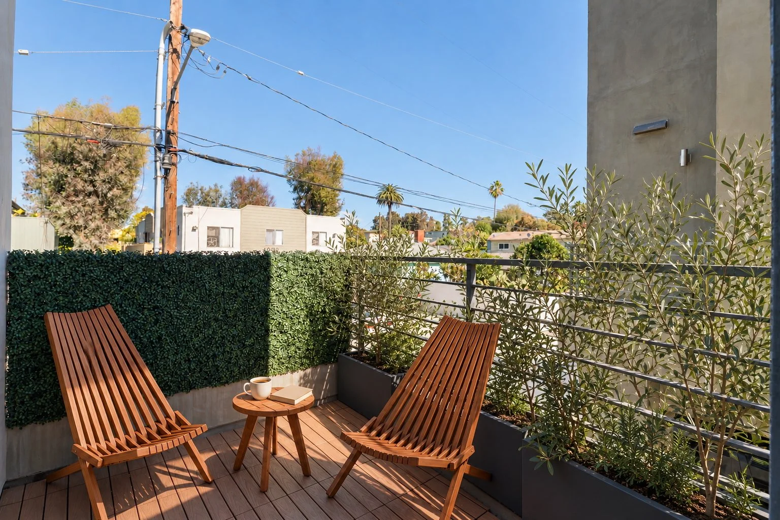 Olive greenery and coffee on the balcony.jpg