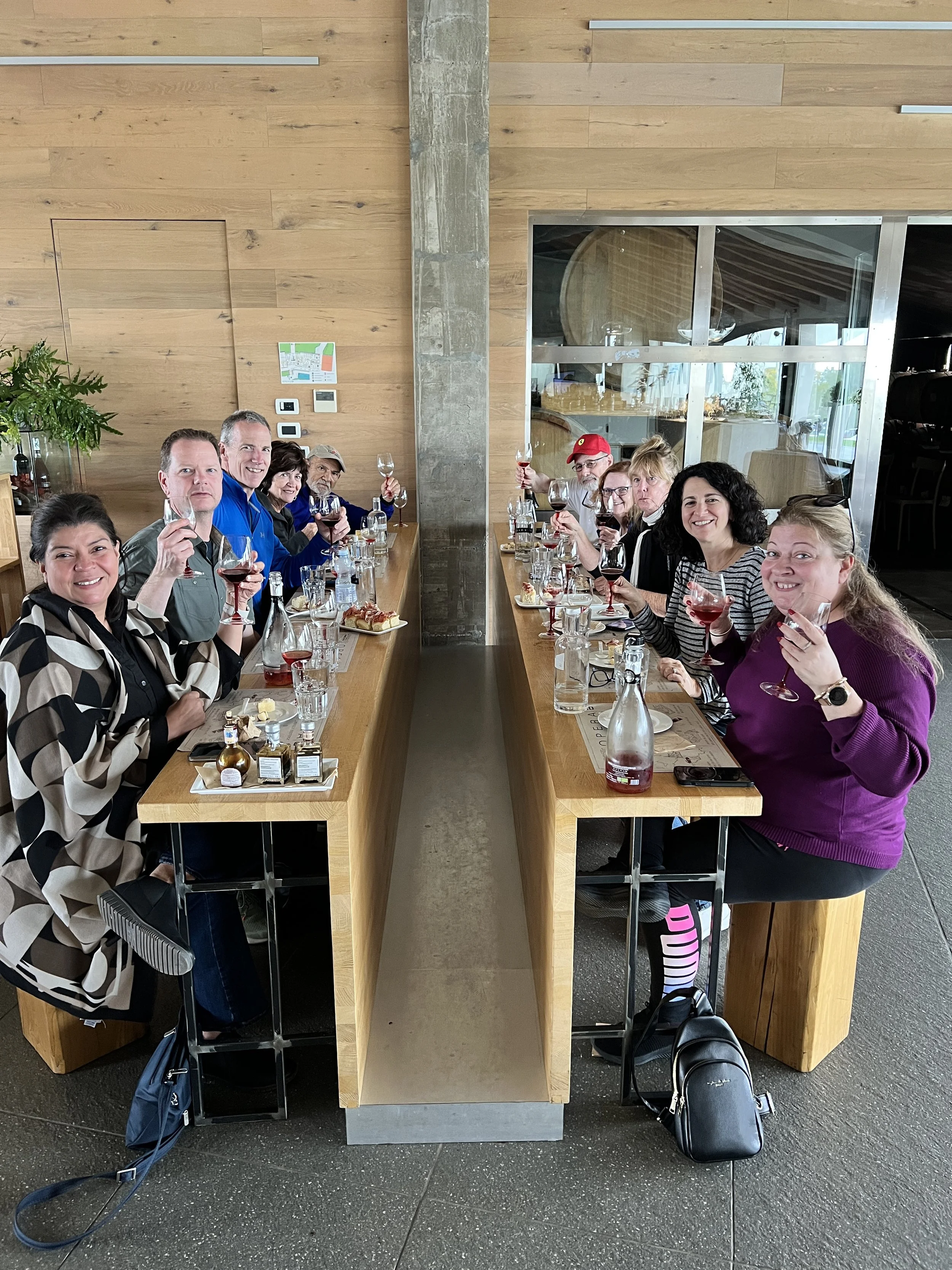 Tasting balsamic vinegar and Lambrusco in Modena, Italy during a foodie tour to Bologna with Chef Debbie and The Effortless Kitchen.JPG