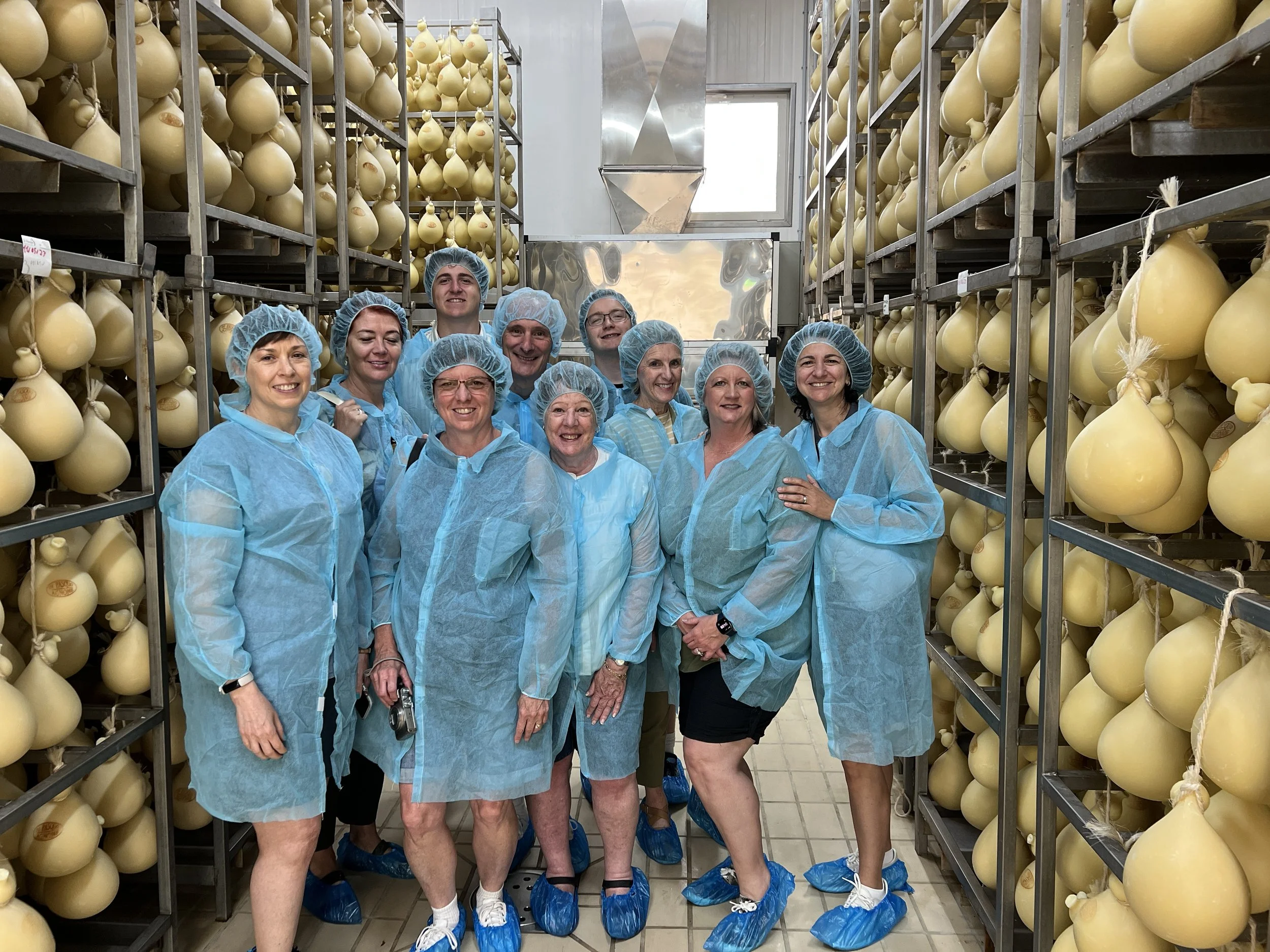 Cheese factory tour in Abruzzo during Chef Debbie's culinary tour.JPG