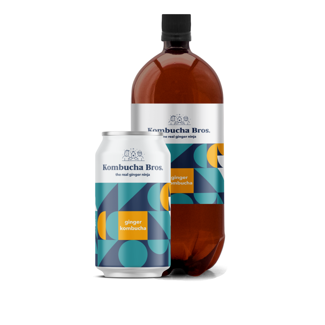 Kombucha Bros Slow Pressed Ginger Kombucha 