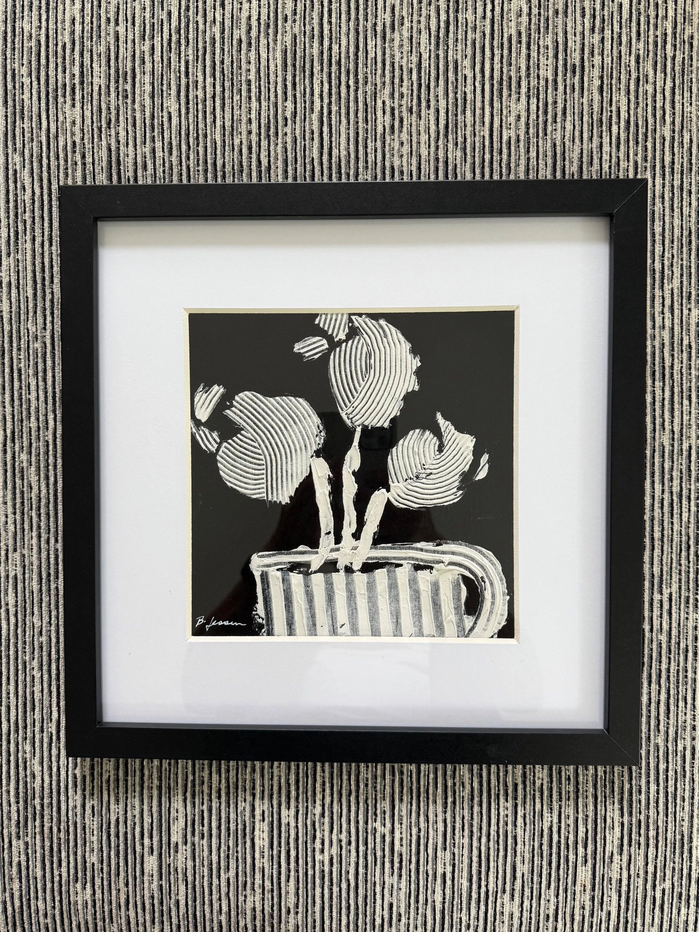 1 Day Old//10"x10" glass frame//$135