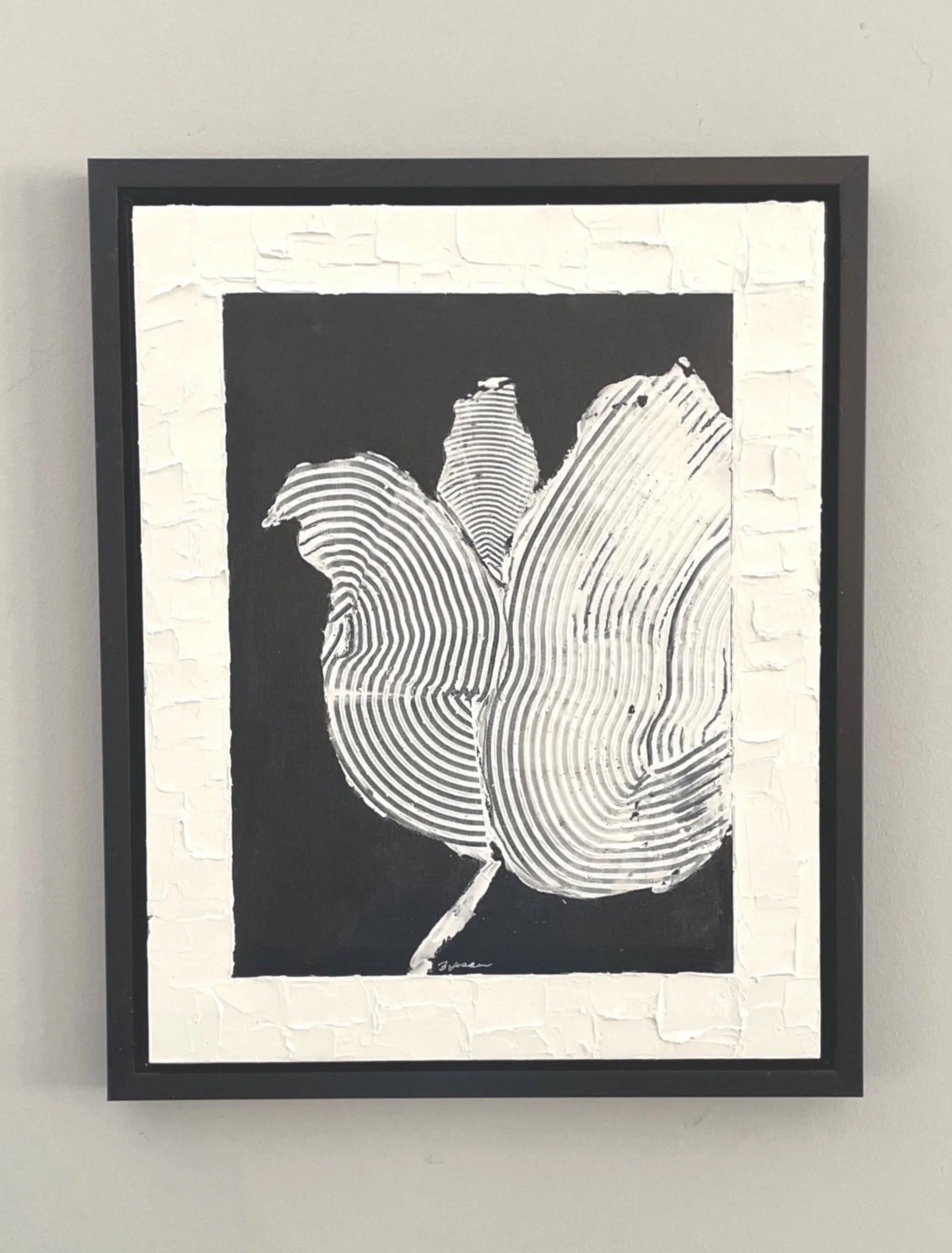 Textured Tulip//22"x18"//$240