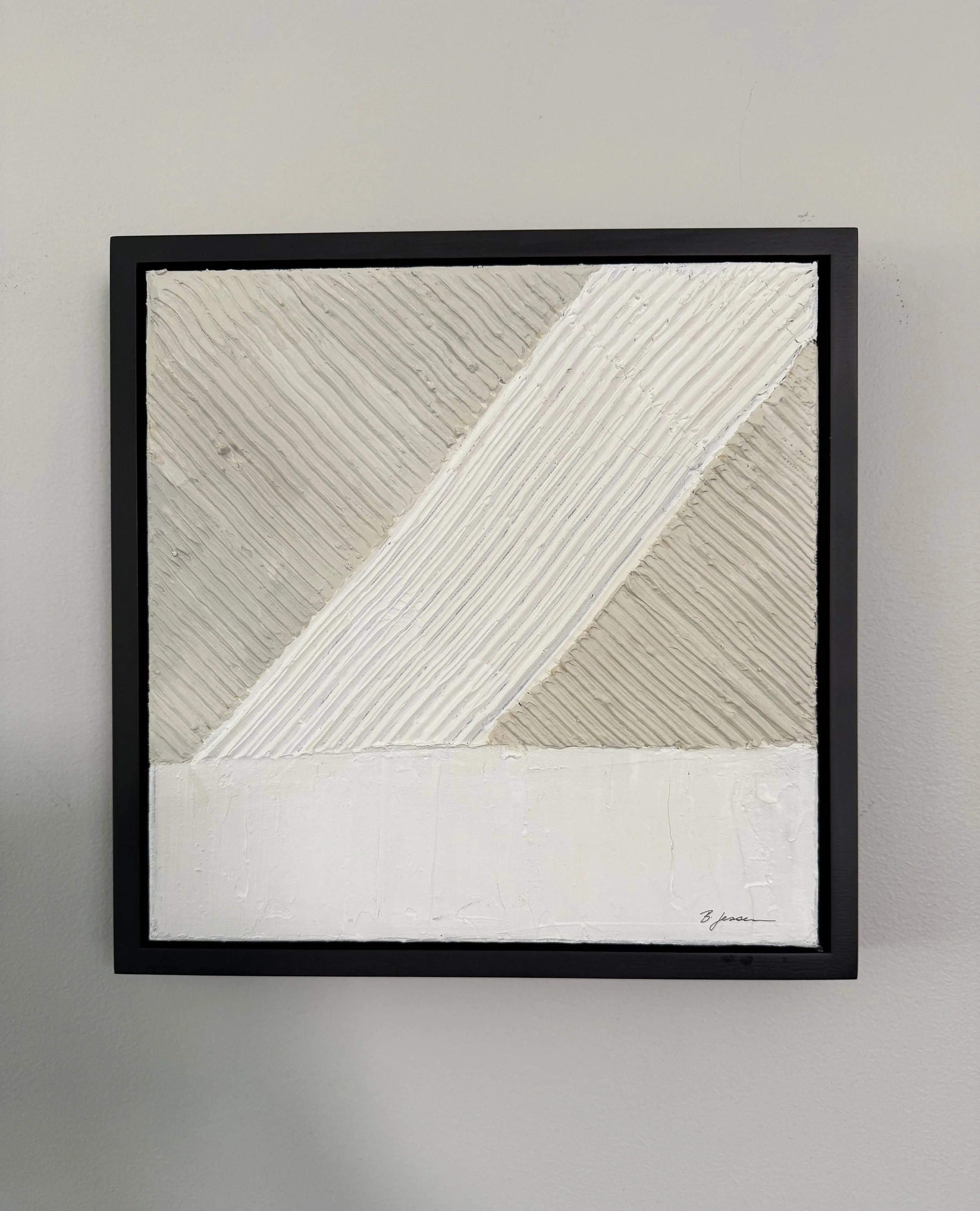 Textured Z//12"x12" Framed//$110