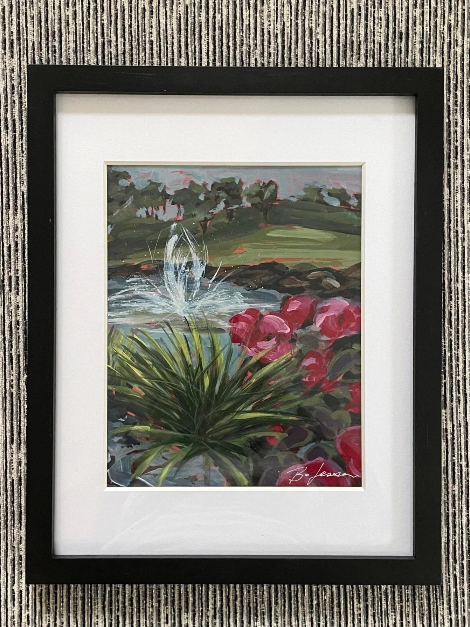 Southview//12"x15"//acrylic on paper -glass frame //$150