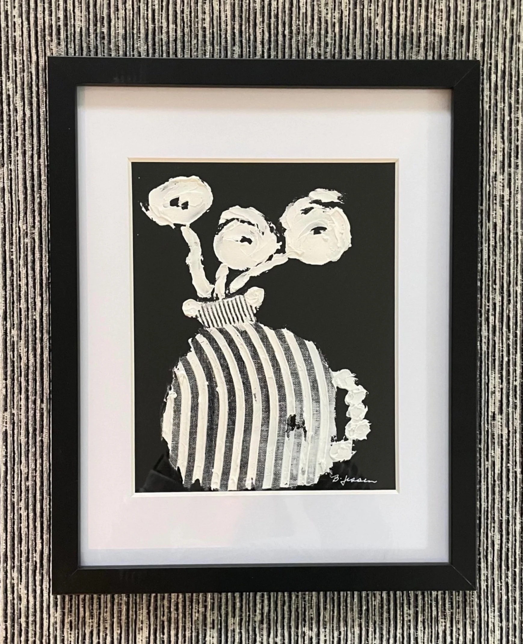 Bobble Handel Pot//12"x15" Glass frame//$135