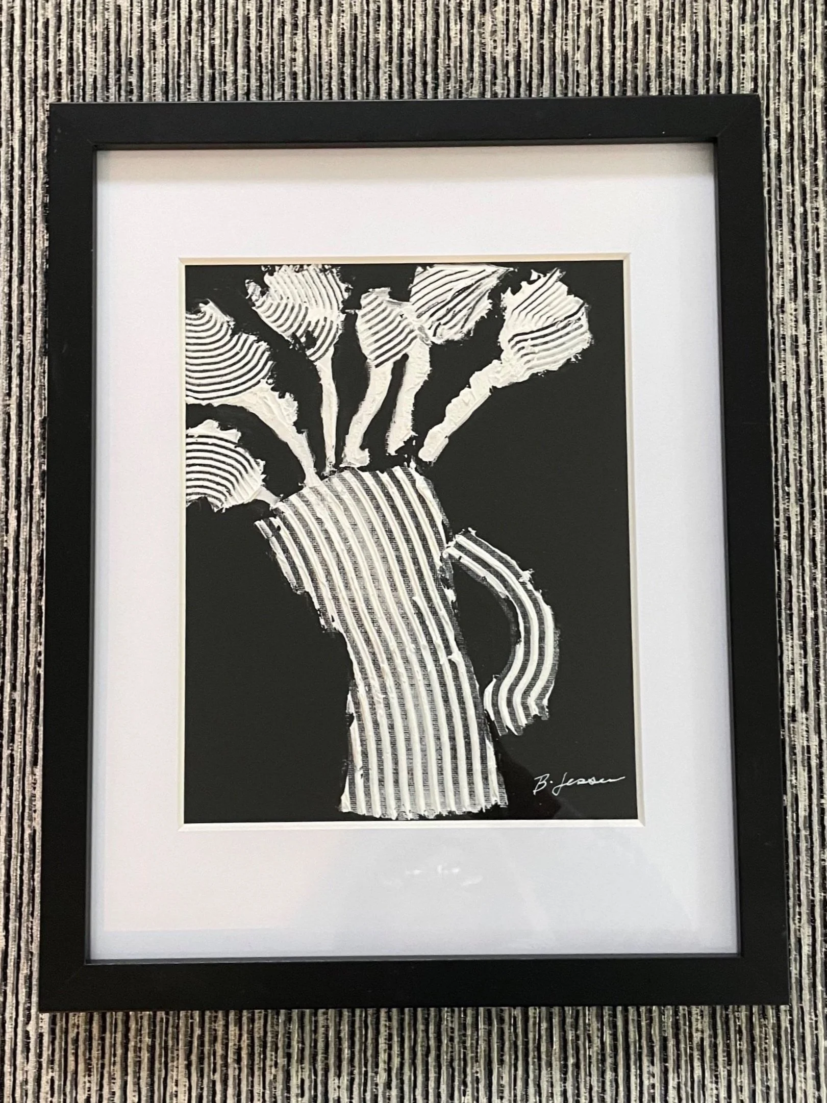 Leaning Pot//12"x15" glass frame//$135