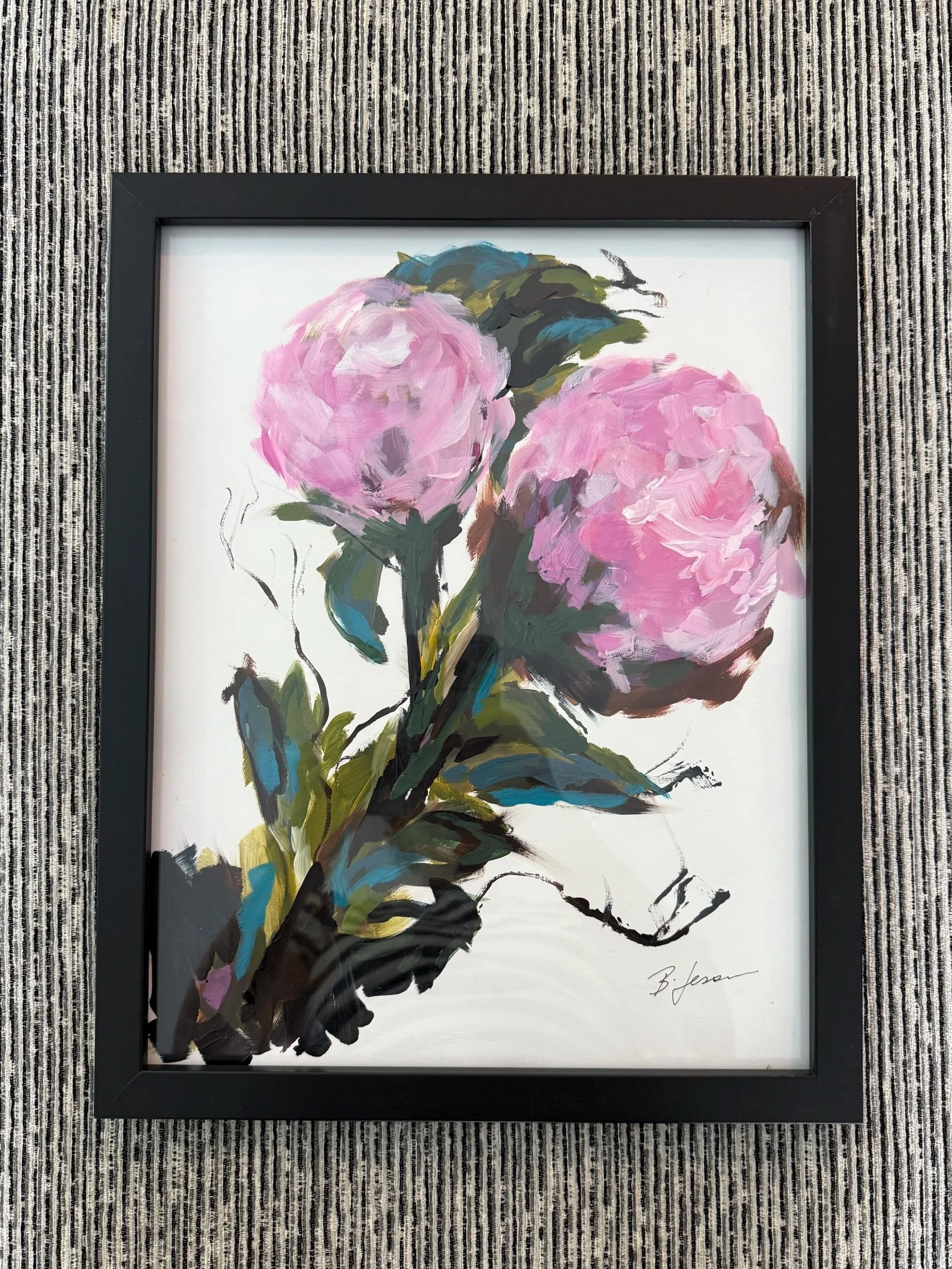 Pride Of The Bunch//12"x15"//glass frame//$150