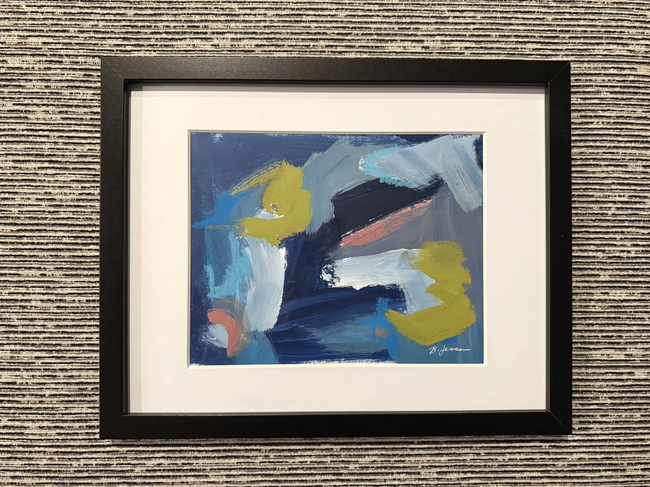 In The Middle Of The Night//12"x15" glass frame //$150