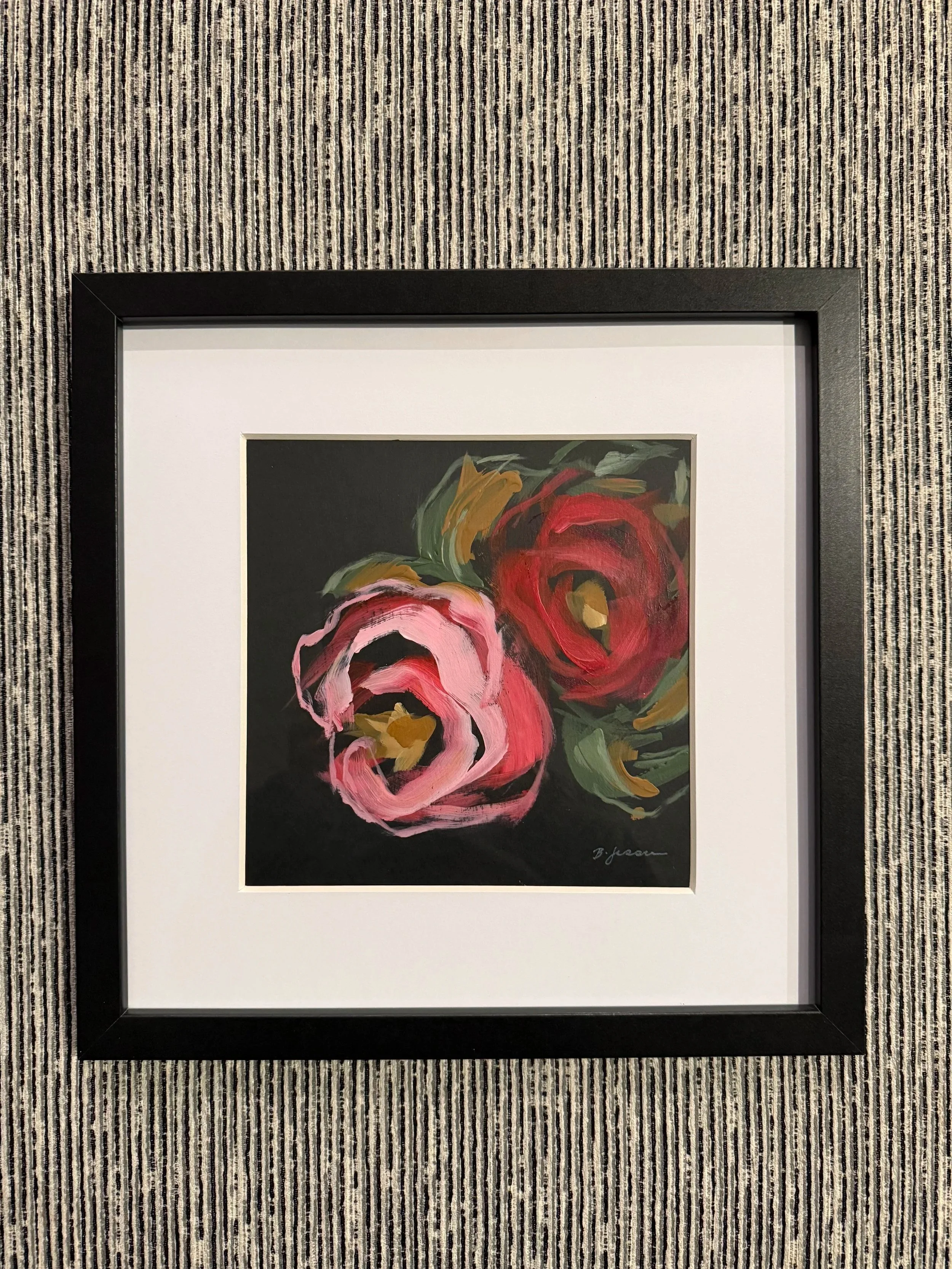Morning//13"x13" glass frame//$100