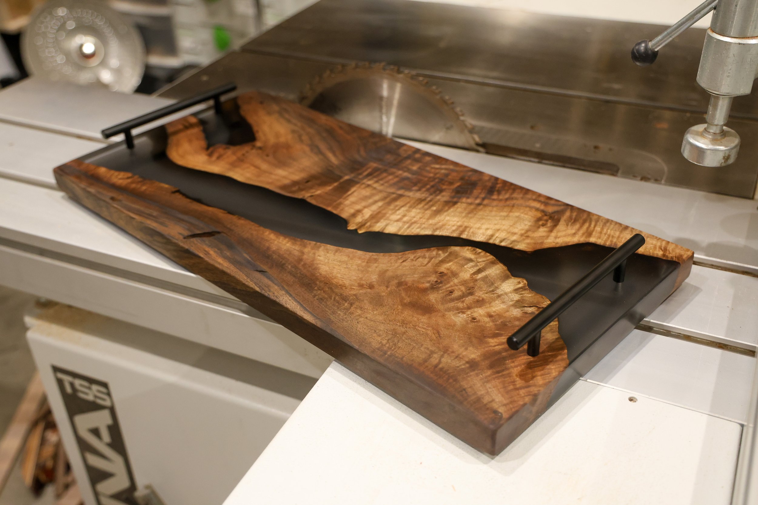 Walnut Burl Charcuterie board - Epoxy