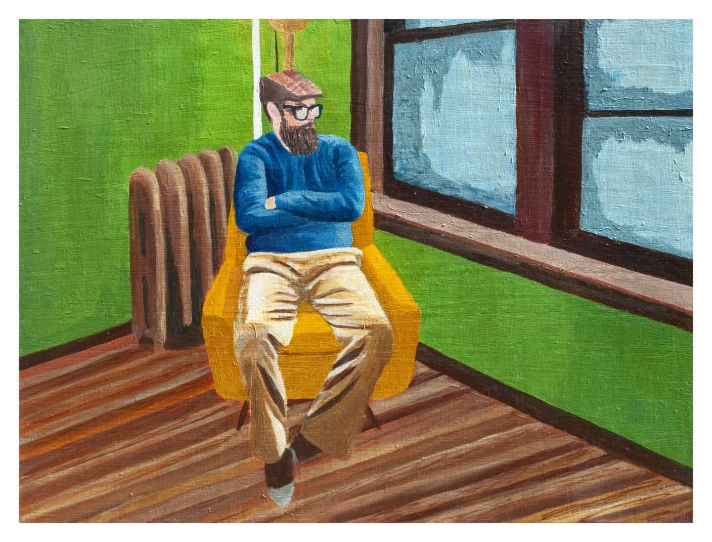 Winter Self Portrait, 18 x 24, Acrylic on Canvas, June 2021, $850

Minnesota winters can take on a whole new meaning to life, especially the time indoors through a long winter. Check out this self portrait and others on my website, link in bio. 

 #a