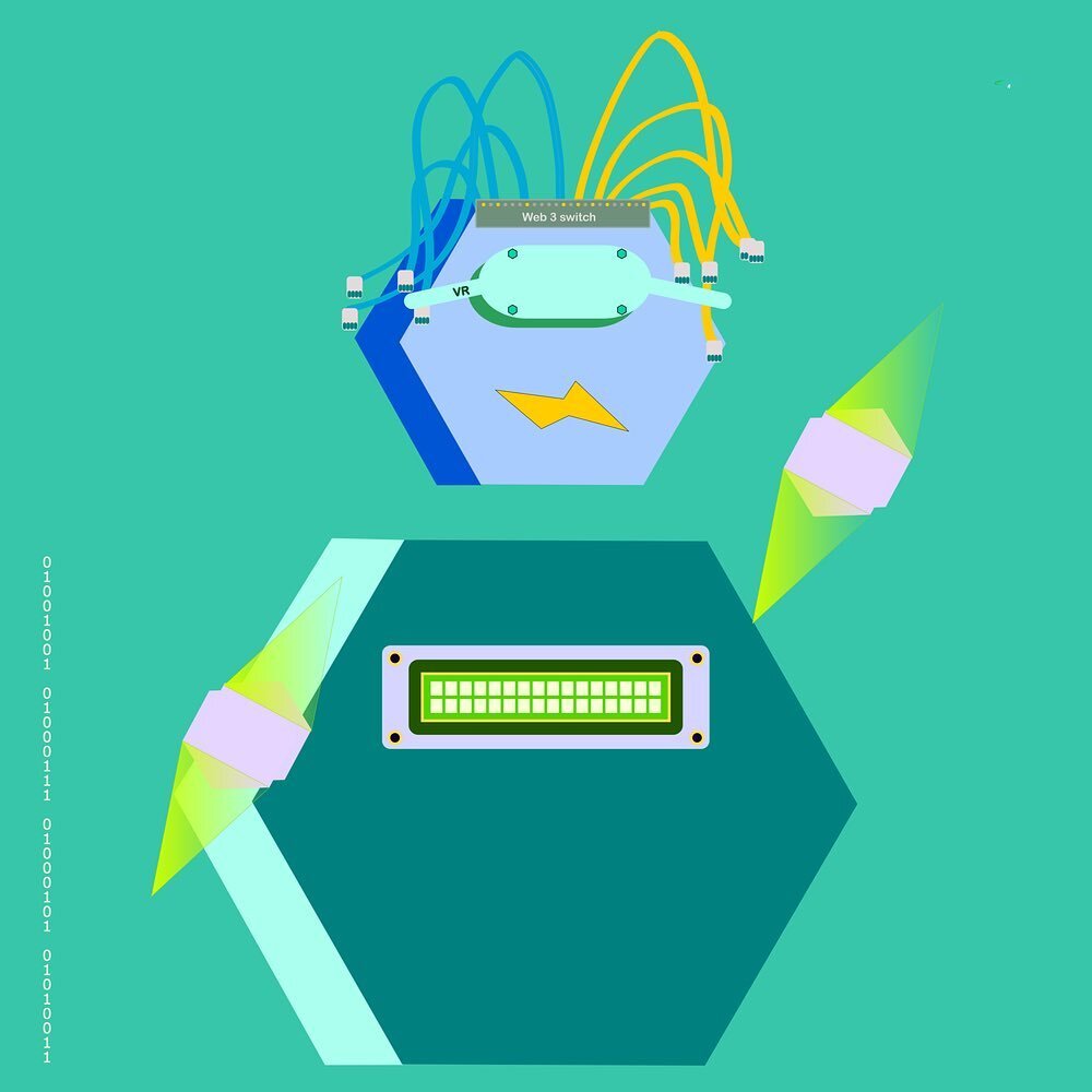 MolhaBot is the first InfiniBot on Planet Hexabot. He is the owner of the planet main blockchain. MolhaBot is the first in command on the planet. He keeps the balance of power across the entire Planet. MolhaBot uses VR to control and monitor the Infi