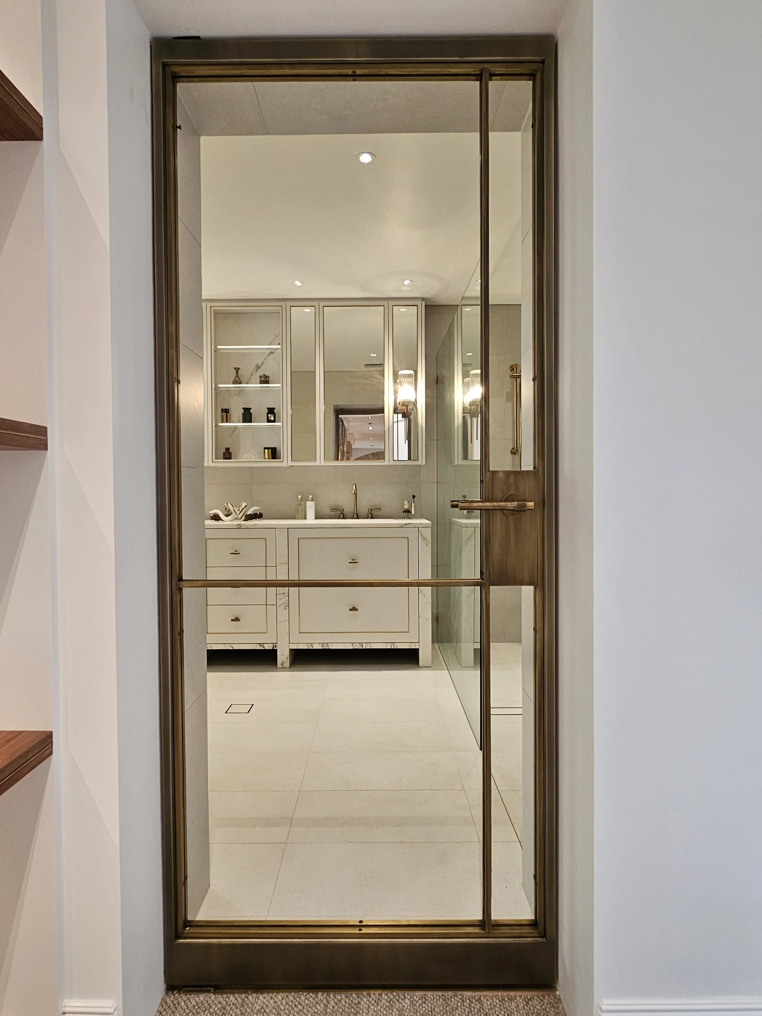 Brass door and handle