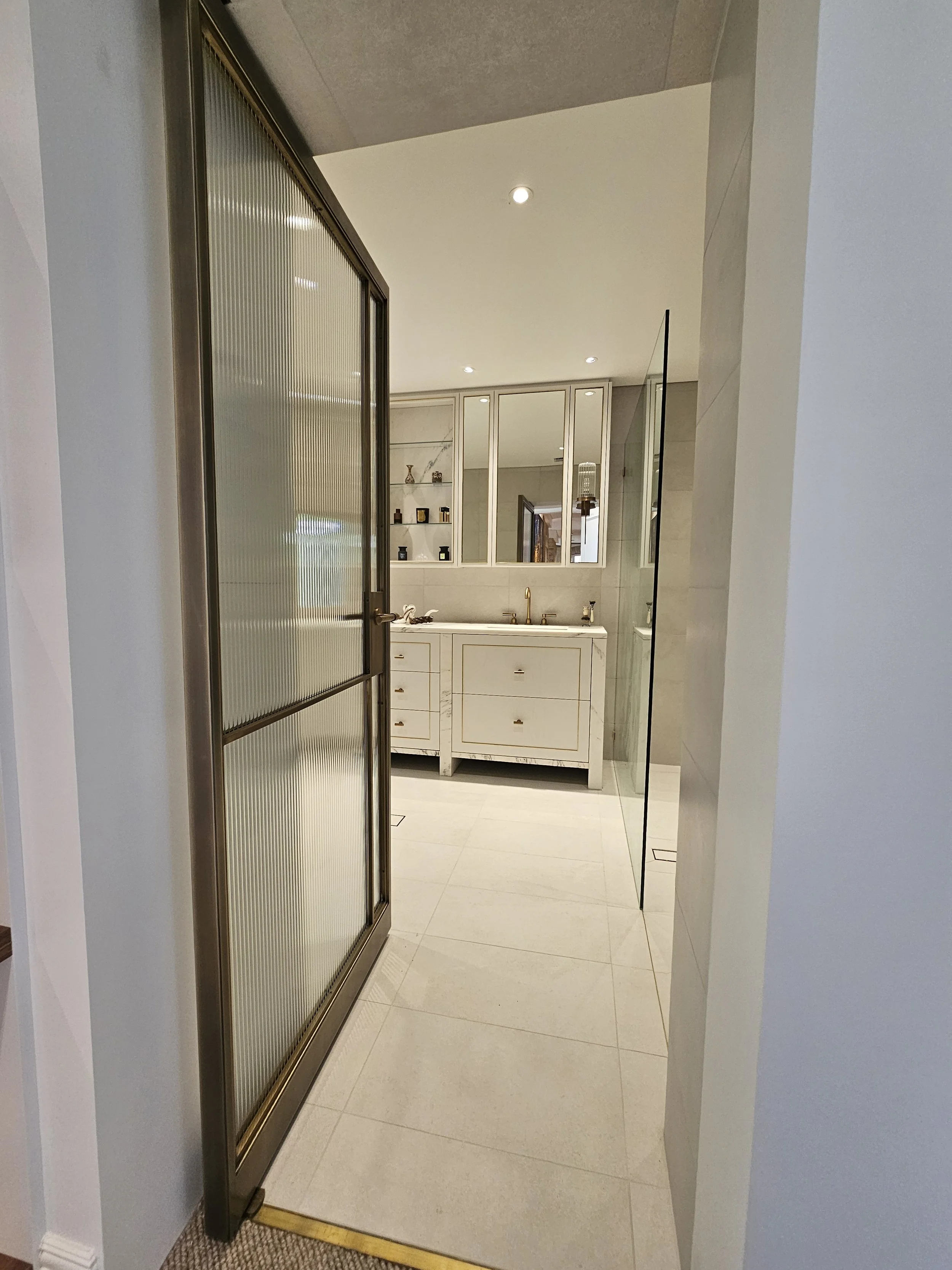 Brass door