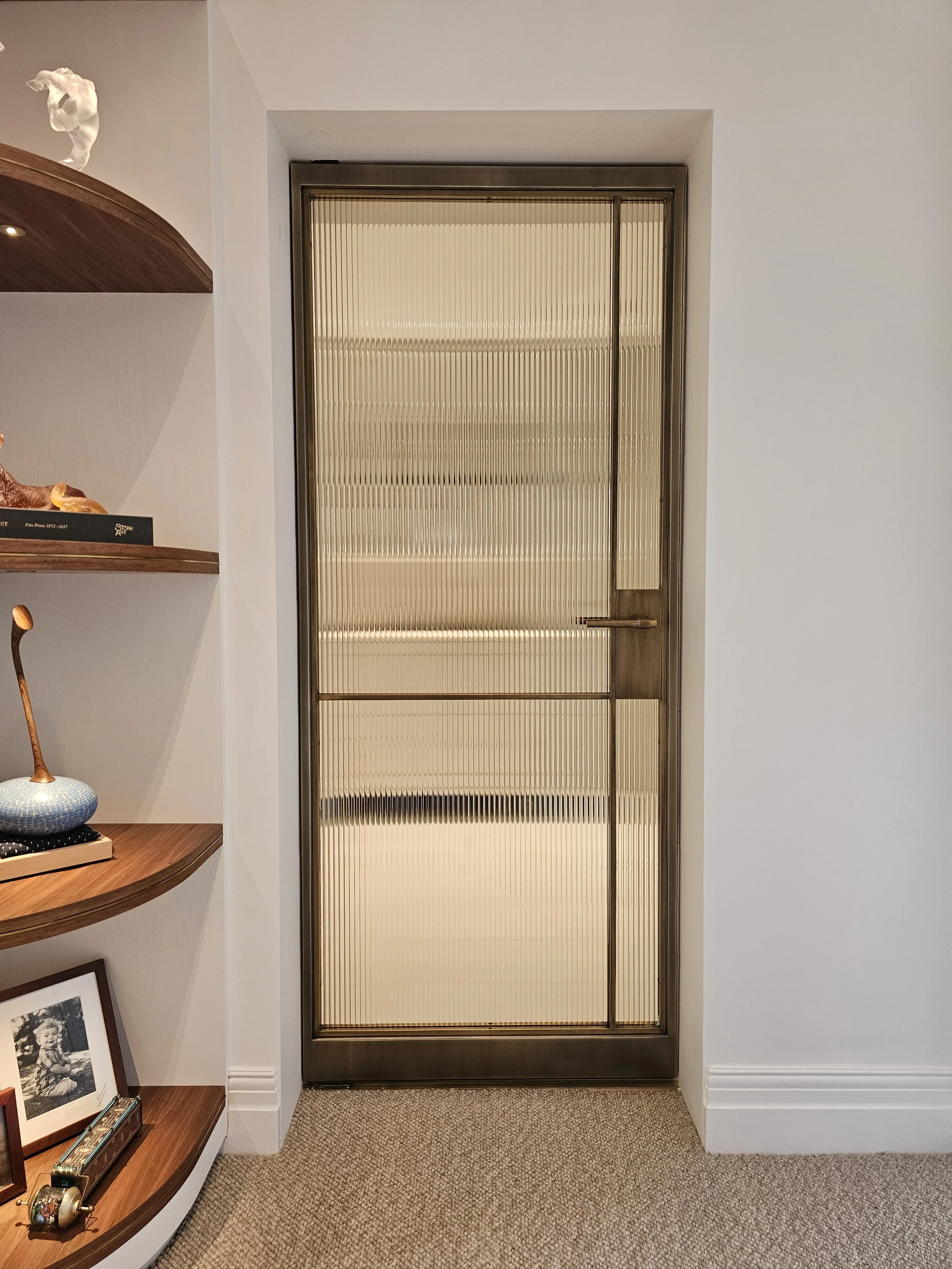 Custom brass door