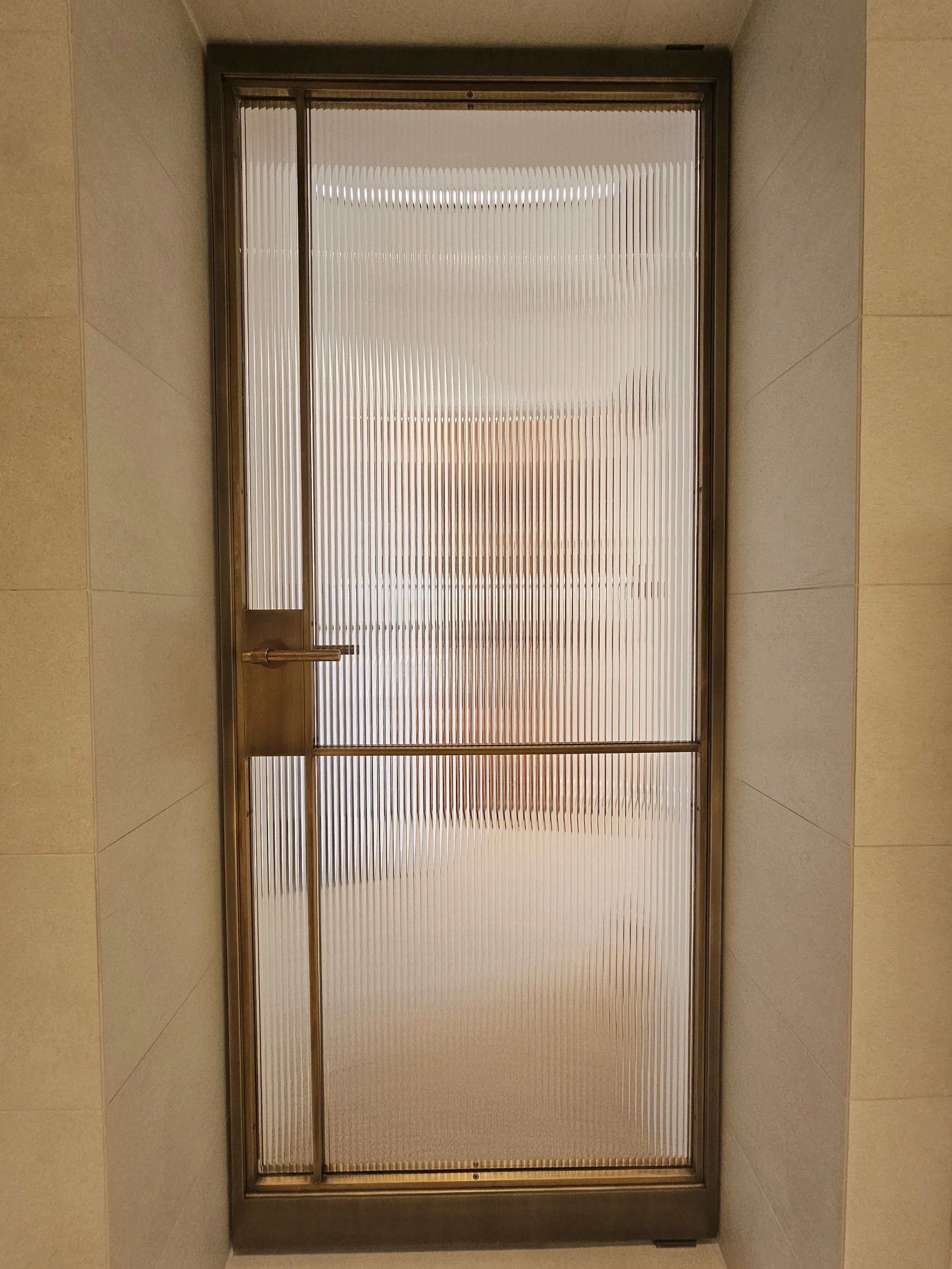 Brass door