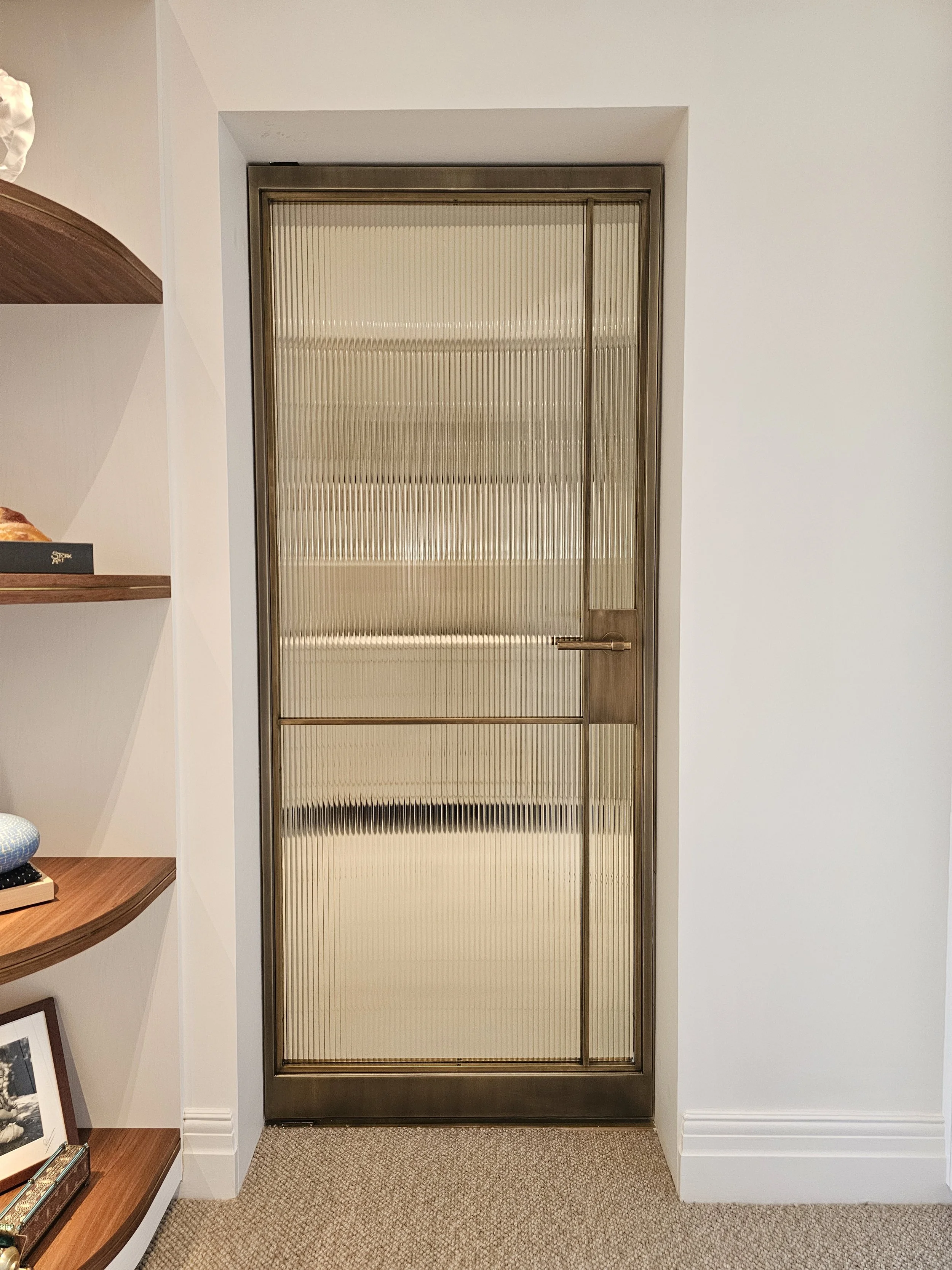 Brass door