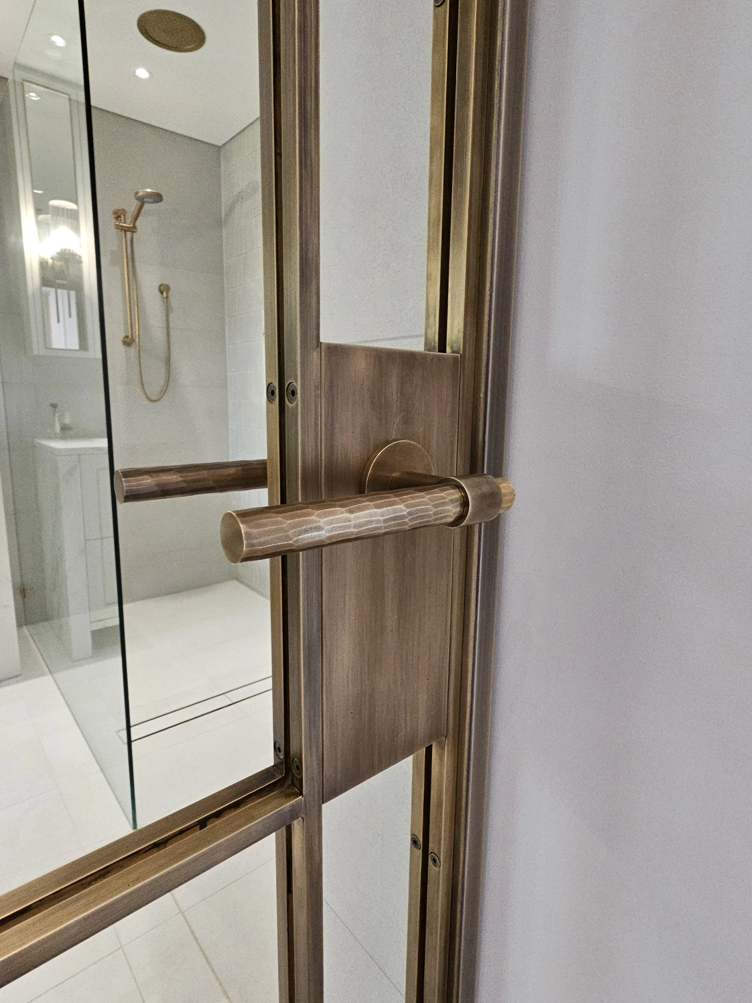 Custom brass door handle 
