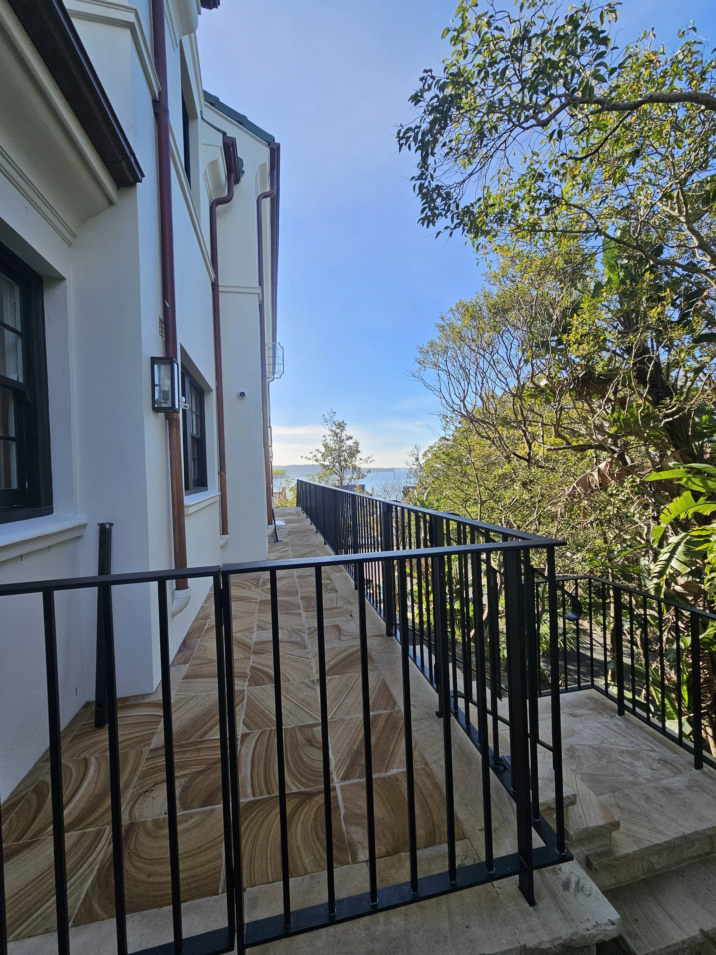 Heritage wrought iron balusrade