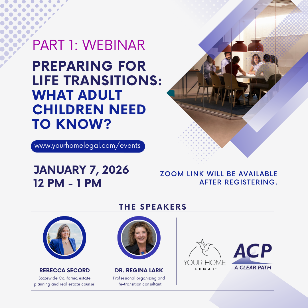 Webinar: Preparing For Life Transitions: What Adult Children Need To Know? (PART 1)