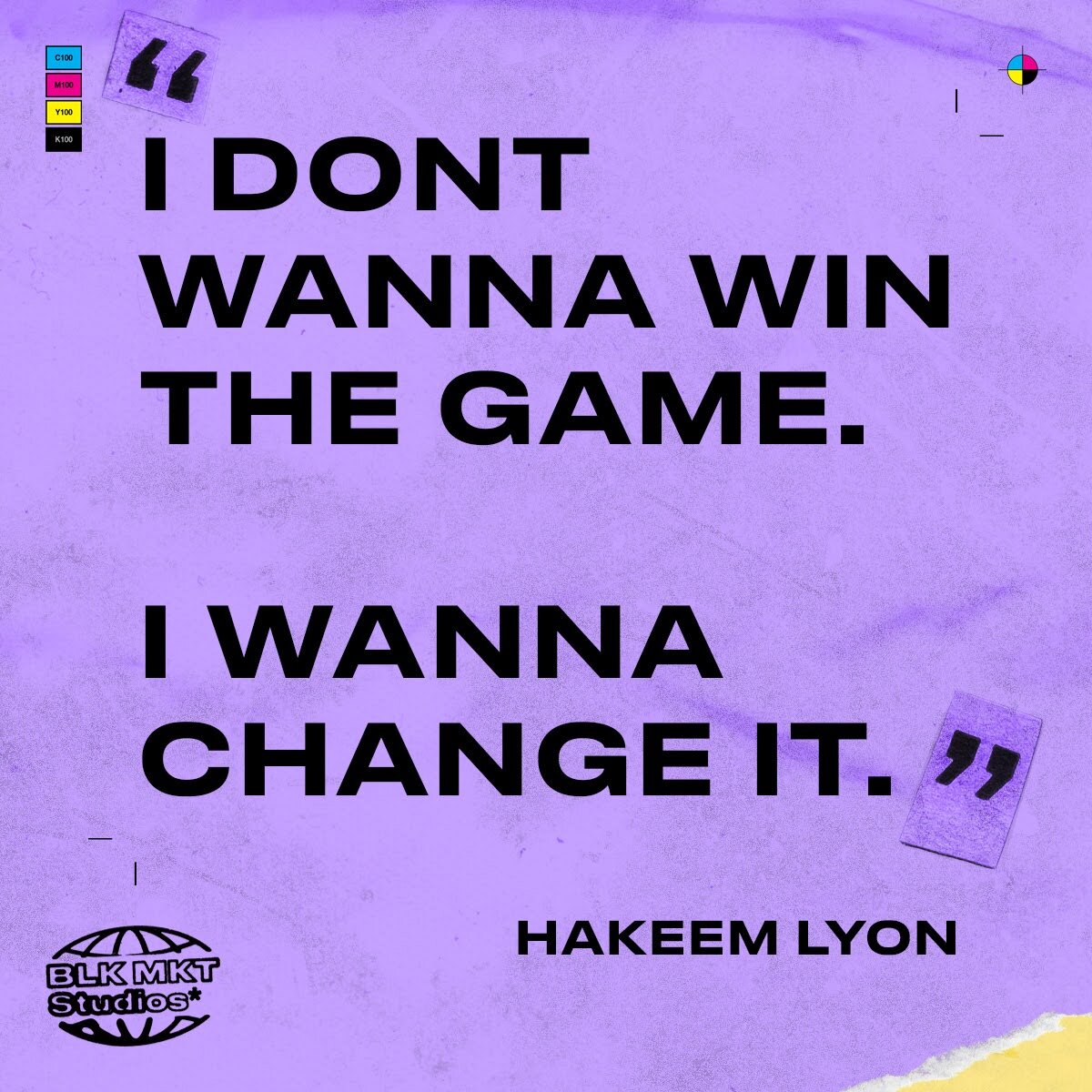 Hakeem Lyon, from the TV show &quot;Empire,&quot; embodies the spirit of a young, ambitious artist struggling with his identity and legacy within his family's music empire. 

This quote reflects a desire not merely to succeed within the established n