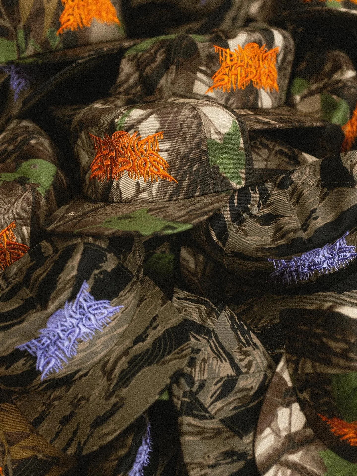 Trashed Camo Snapbacks now available online &amp; in-studio. 🧢

Limited Edition - Small Batch Capsule.

EVERY hat is different; featuring a different &amp; unique pattern placement on each.

#blkmktri #membersonly #truckerhat #rhodeisland #streetwea